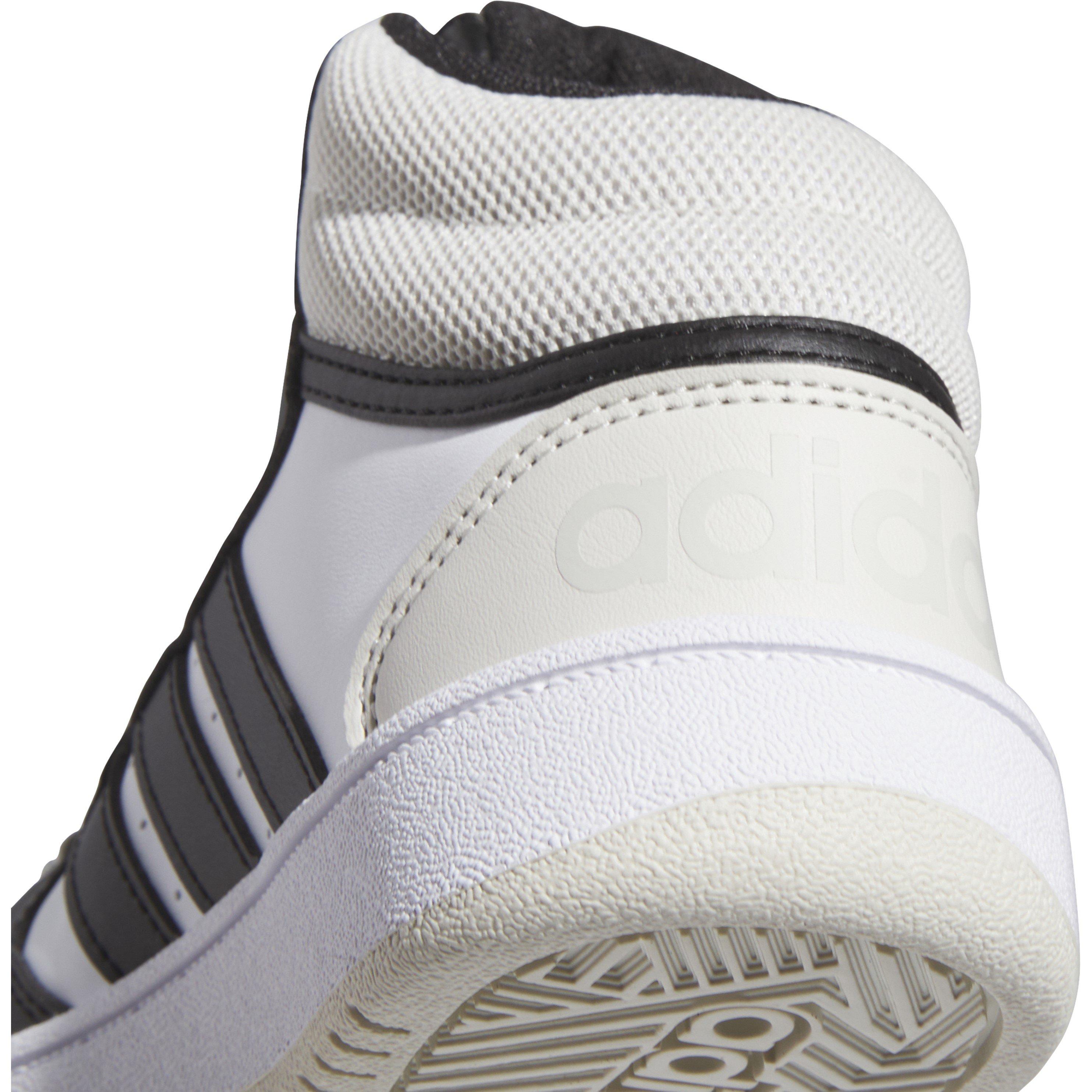 Orbgry/Blk/Wht - adidas - Hoops 3.0 Mid K Basketball Trainers Unisex Kids - 7