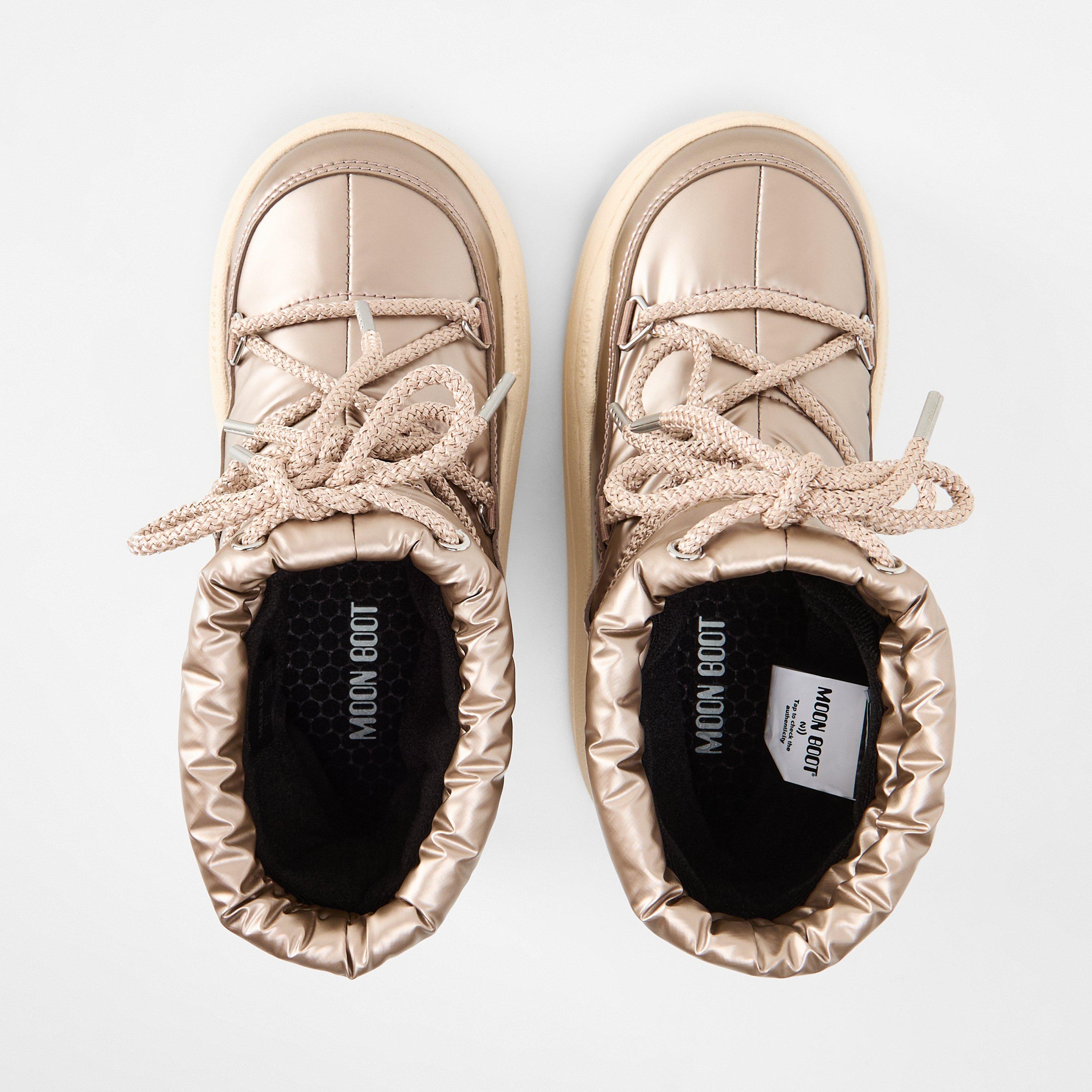 Rose Gold B004 - Moon Boot - Unisex Kids' Park Snow Boots - 4