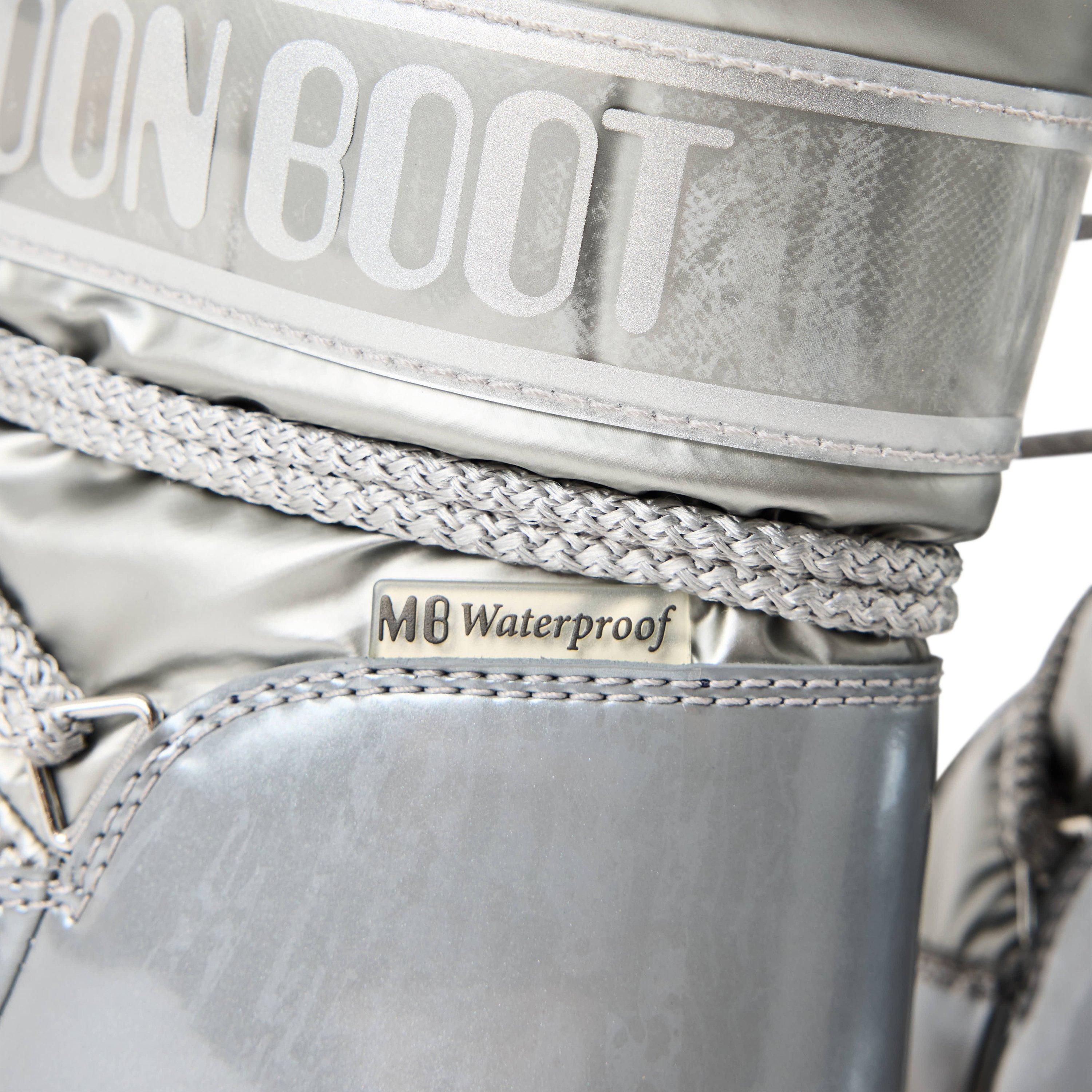 Silver - Moon Boot - Unisex Kids' Park Waterproof Thermal Snow Boots - 3