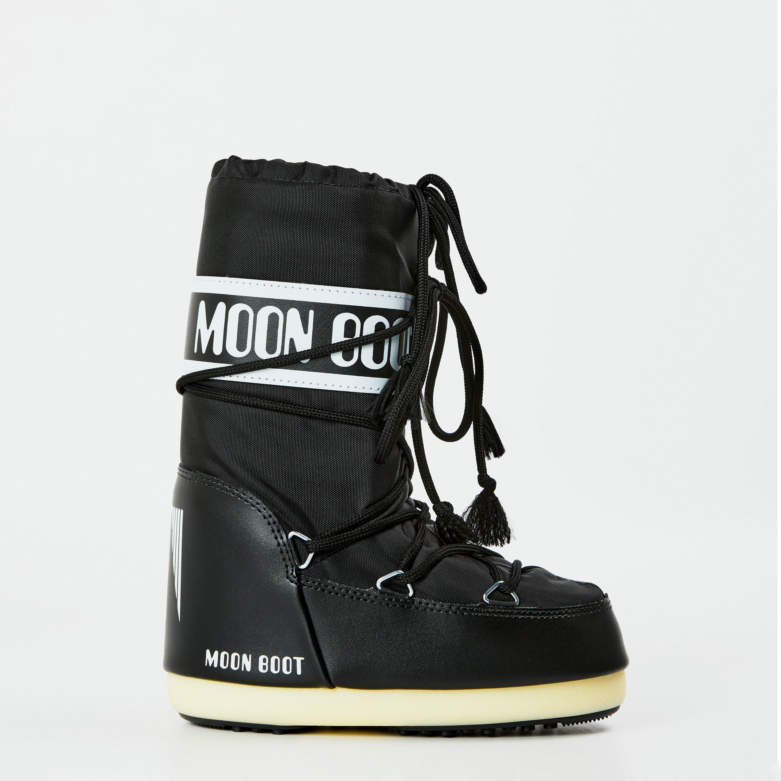 Moon Boot  Kids ' Icon Waterproof Thermal Snow Boots - Black N001 - 31/34