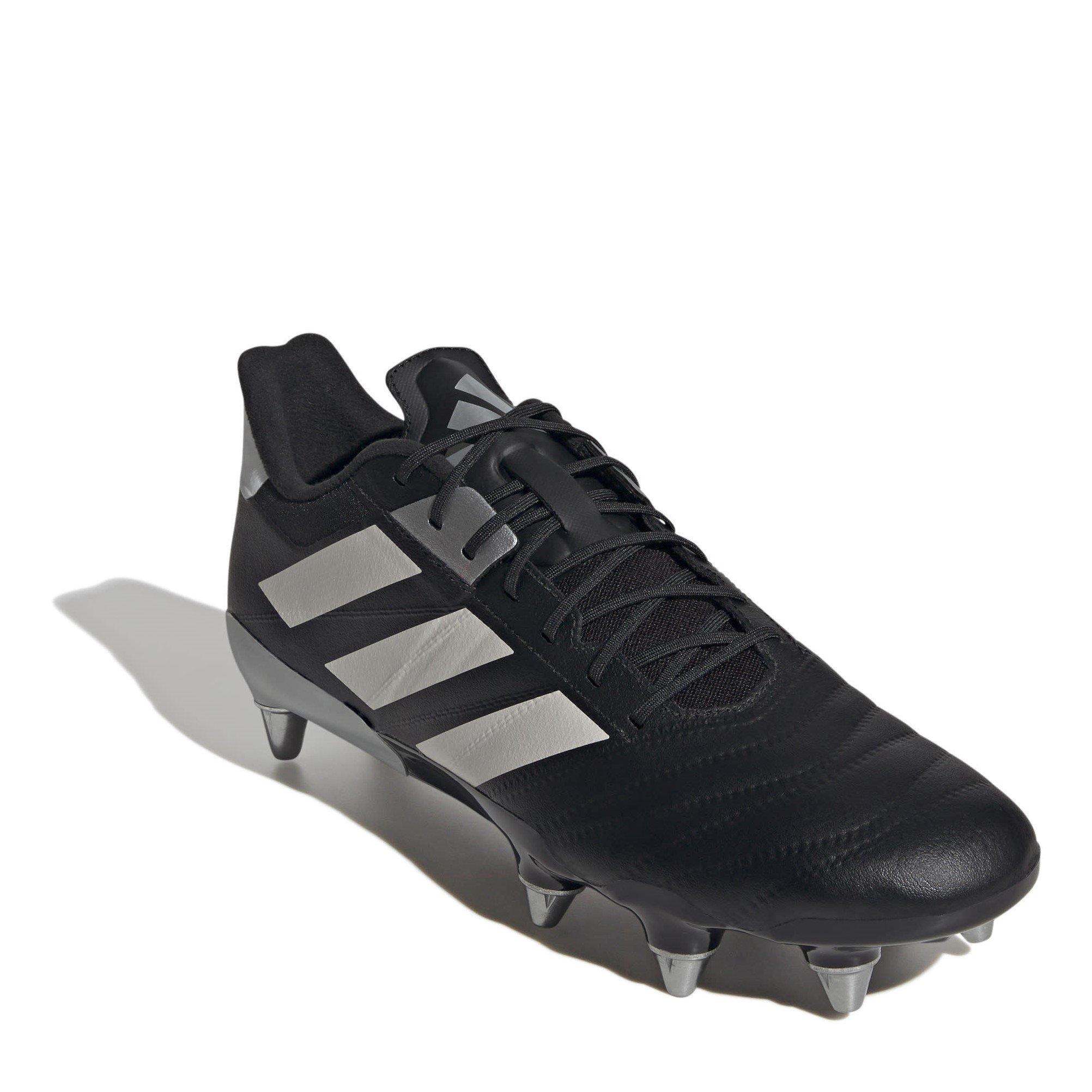 Preto Essencial/Zero - adidas - Kakari Rs (Sg) Rugby Boots Unisex Kids - 3