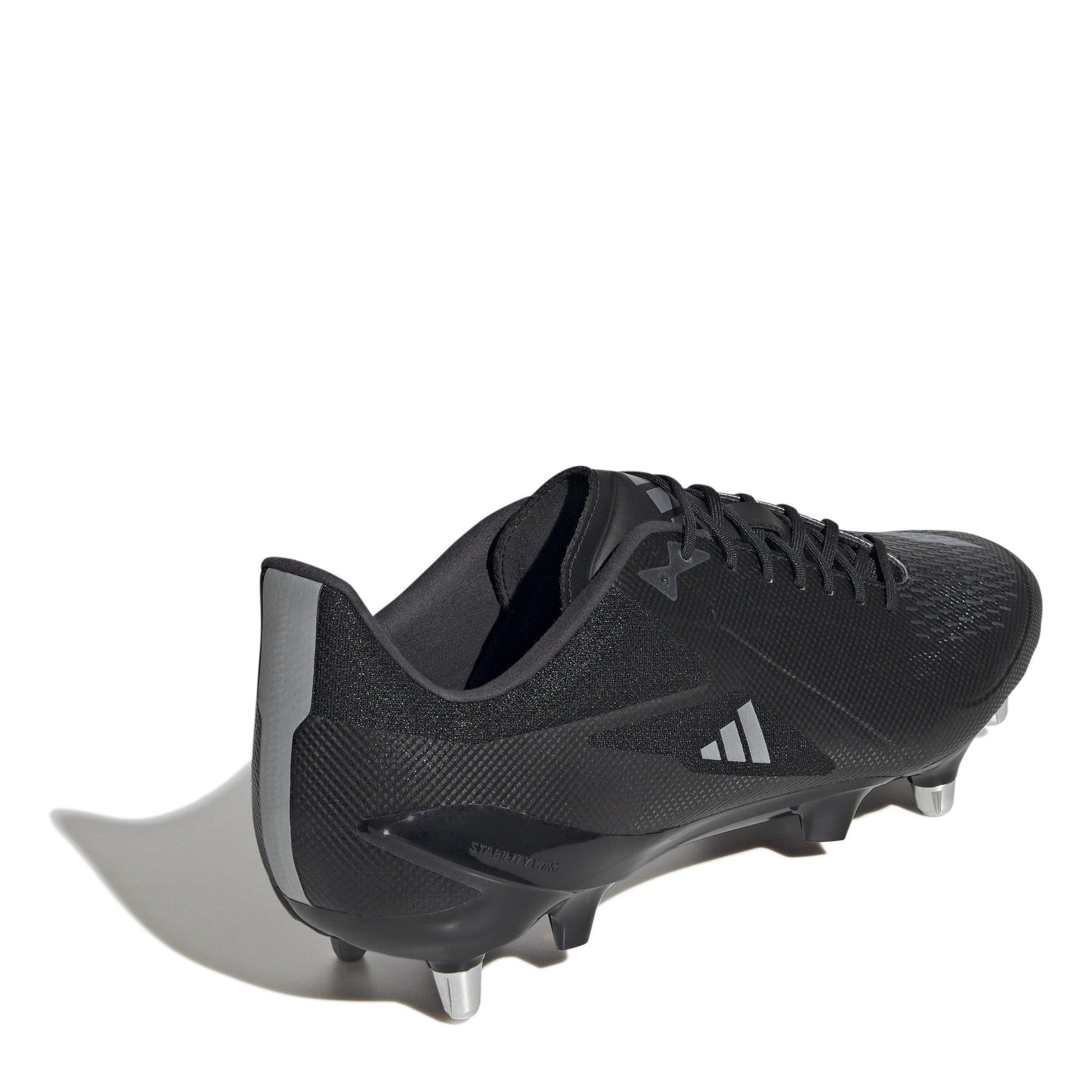 Nero Core/Zero - adidas - Adizero Rs15 Ultimate (Sg) Rugby Boots Unisex Kids - 4
