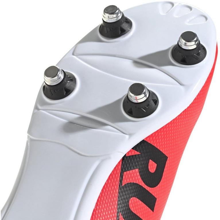 Rouge/Noir/Blanc - adidas - Rugby Junior Soft Ground Medicom Boots - 7