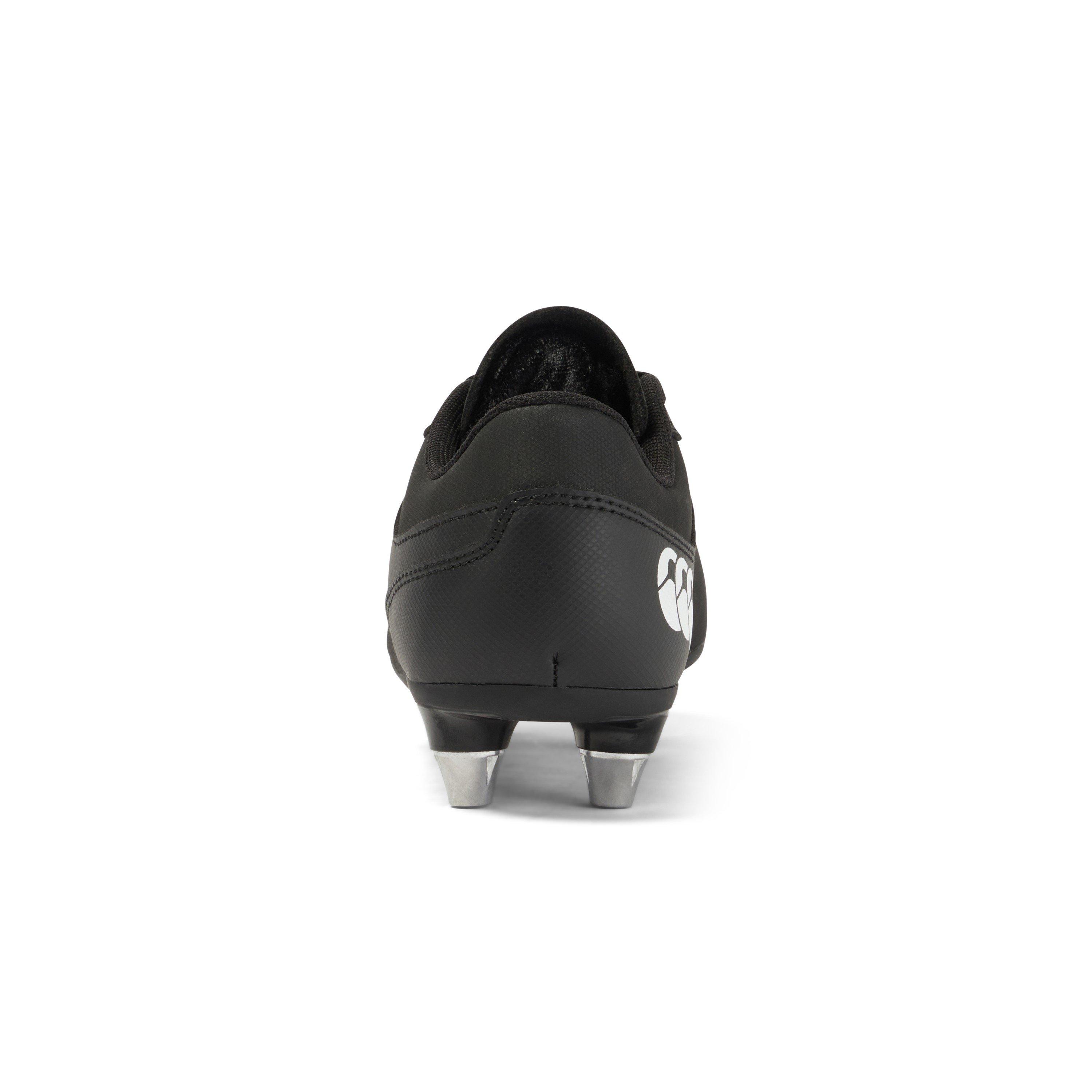 Black/White - Canterbury - Phoenix Raze Junior Soft Ground Rugby Boots - 6