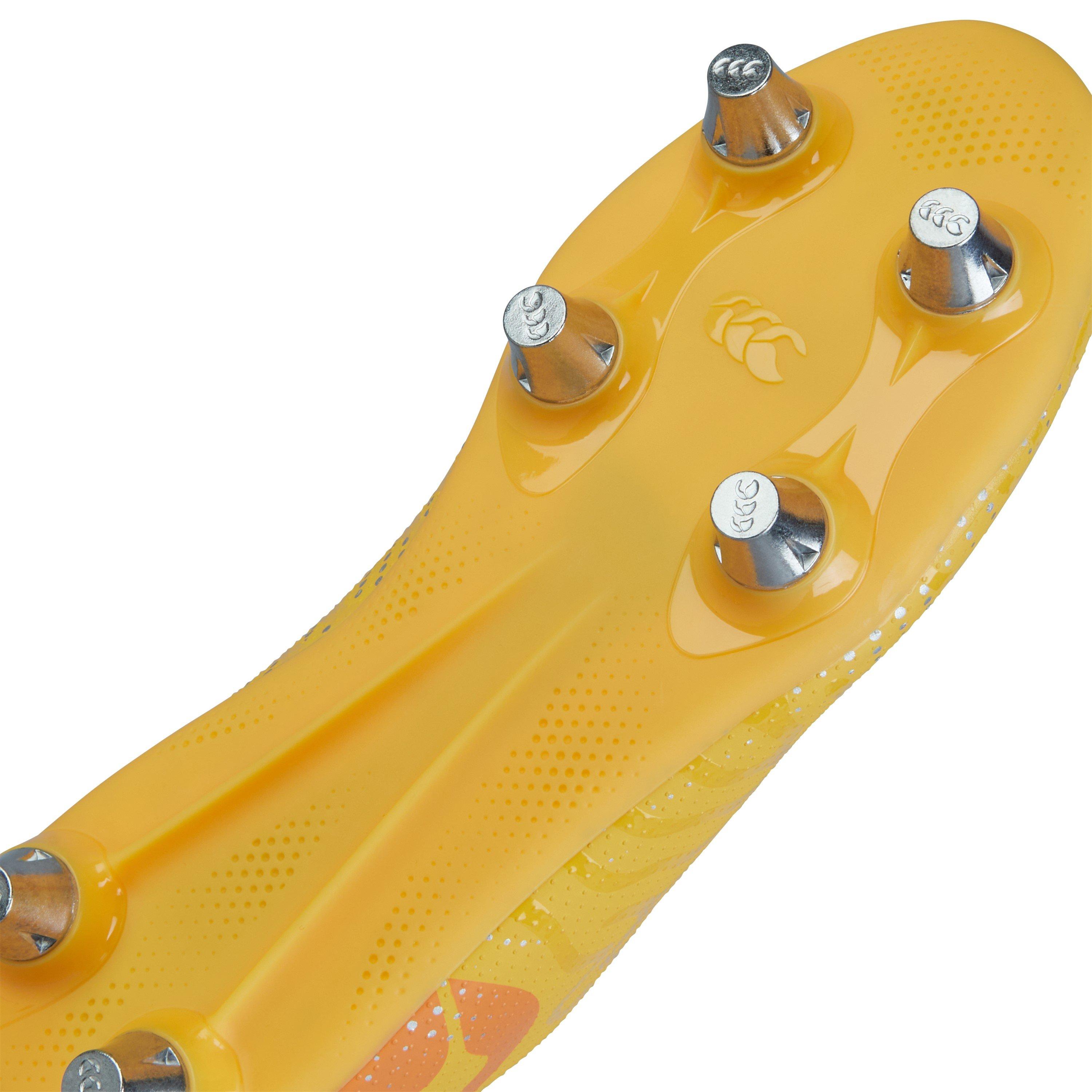 Ylw/Ornge/Red - Canterbury - Speed Team Junior Soft Ground Rugby Boots - 8