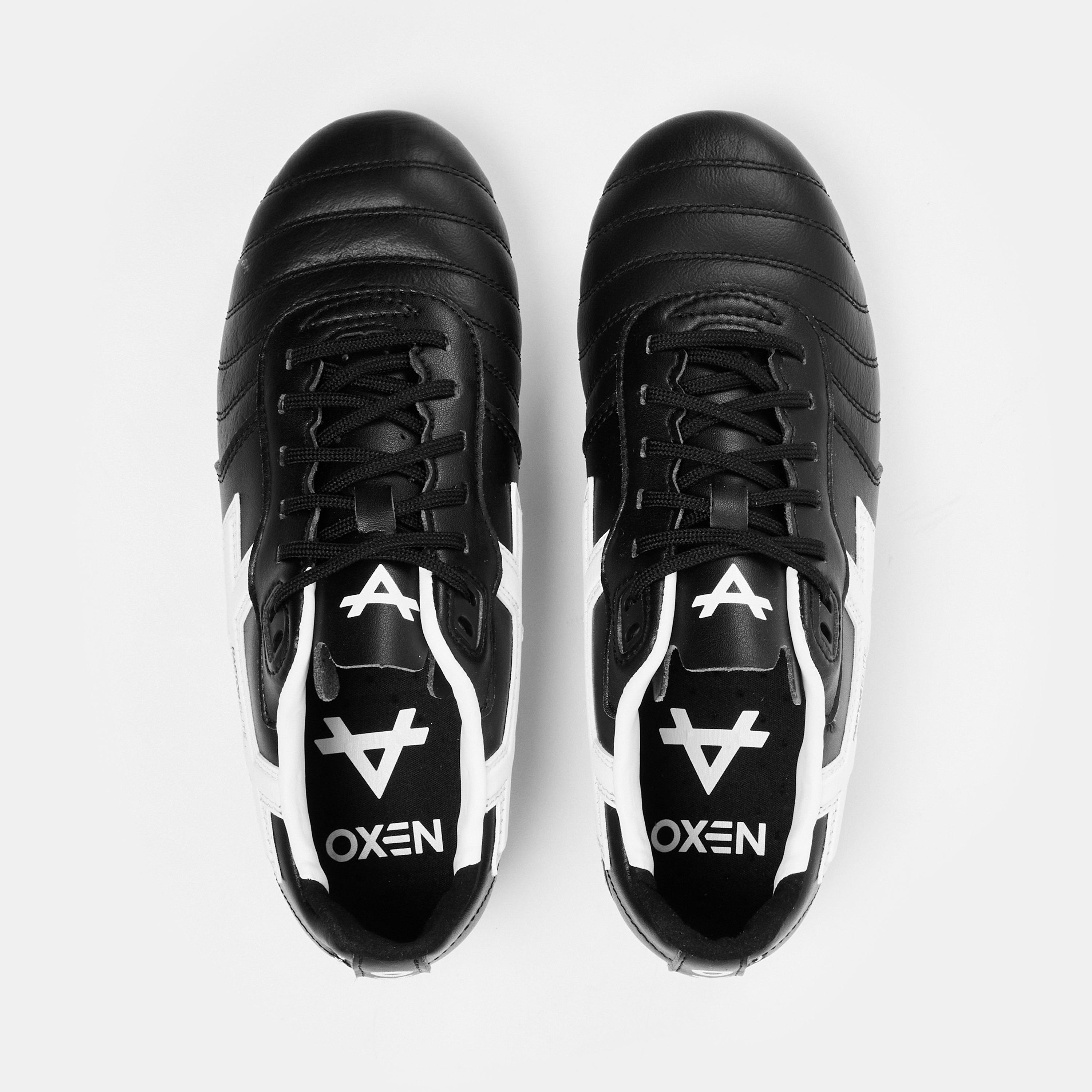 Black/White - OXEN - Raptor Elite Juniors Artificial Ground Football Boots - 6