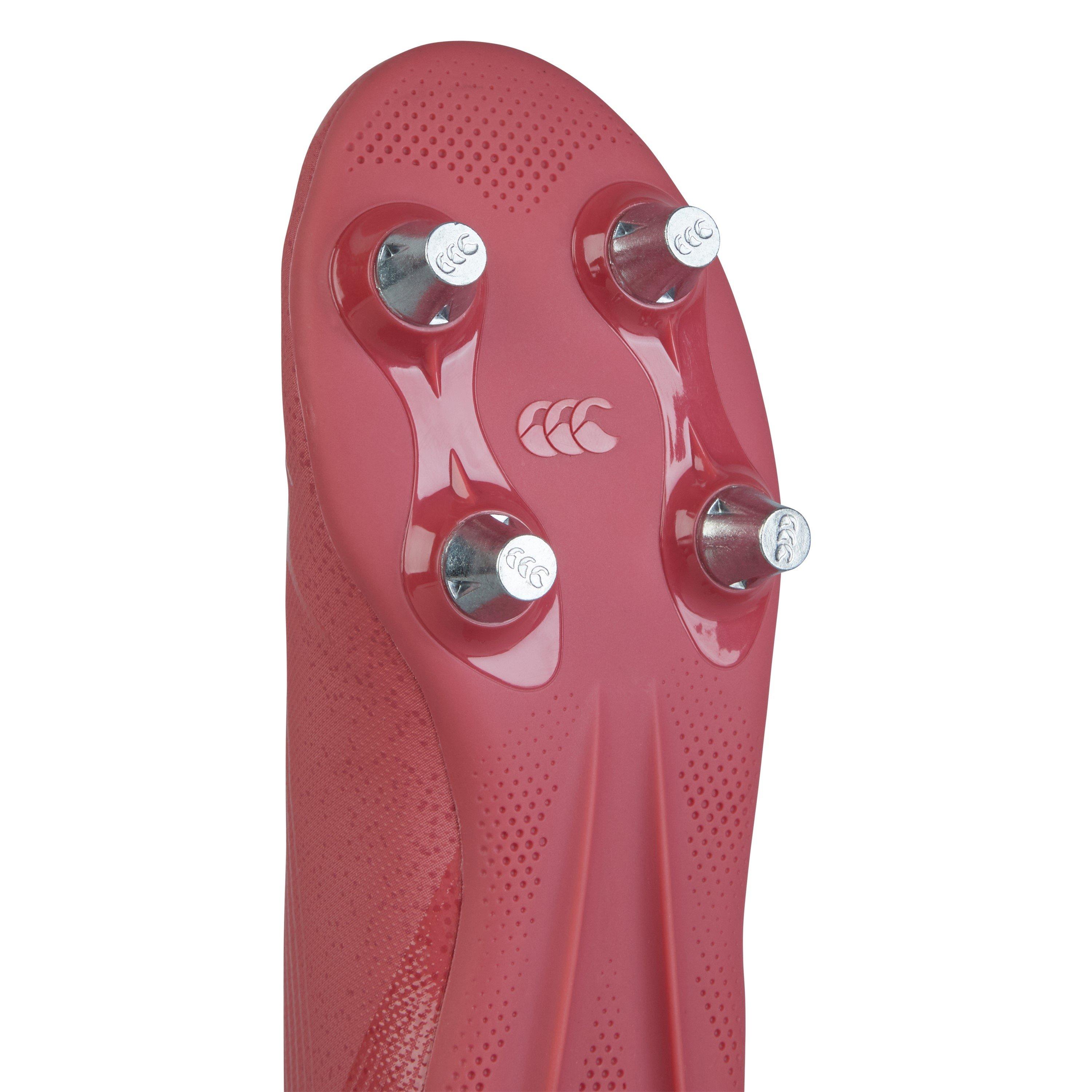 Rojo/Nar/Amr - Canterbury - Stampede Groundbreak Team Junior Soft Ground Rugby Boots - 11