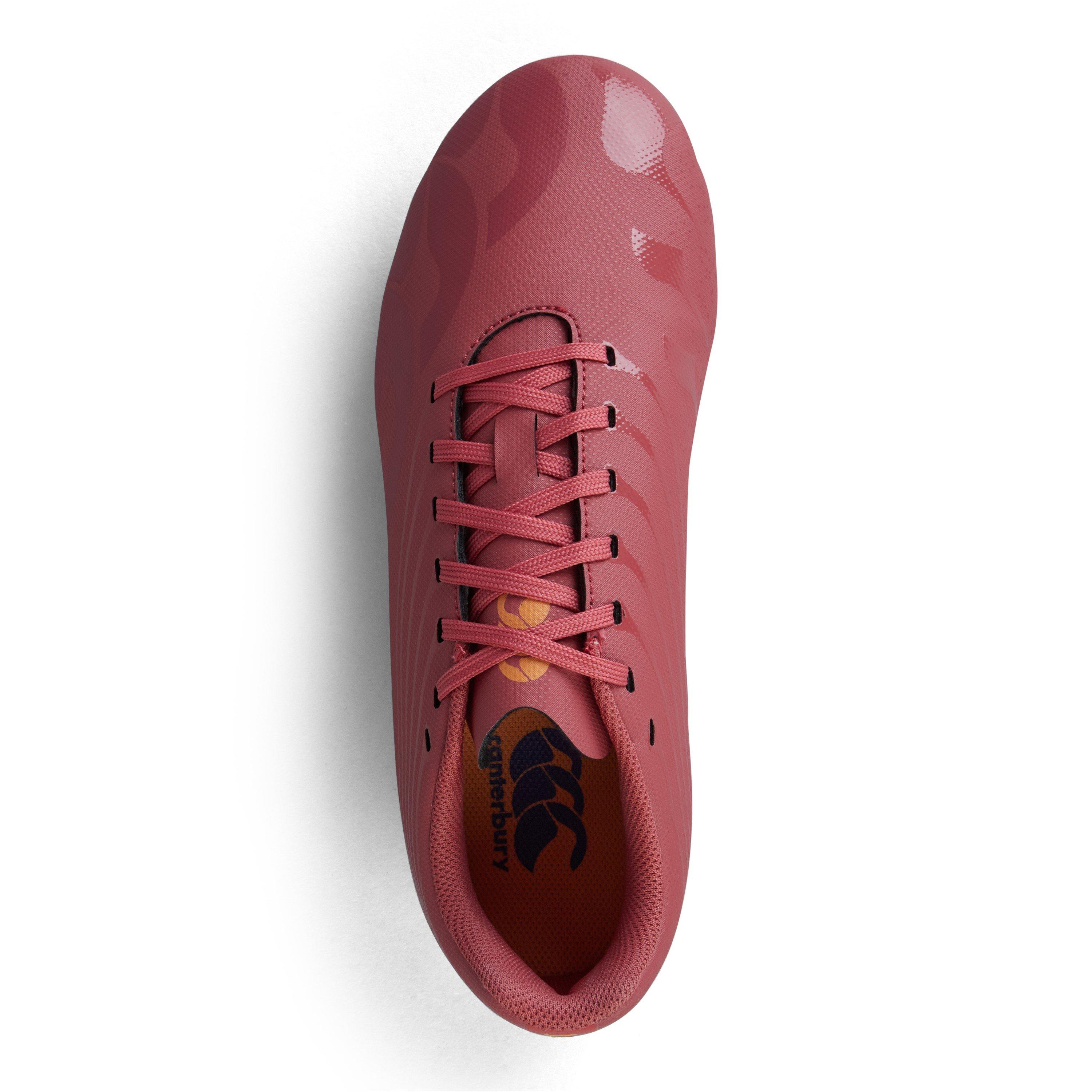 Rojo/Nar/Amr - Canterbury - Stampede Groundbreak Team Junior Soft Ground Rugby Boots - 4