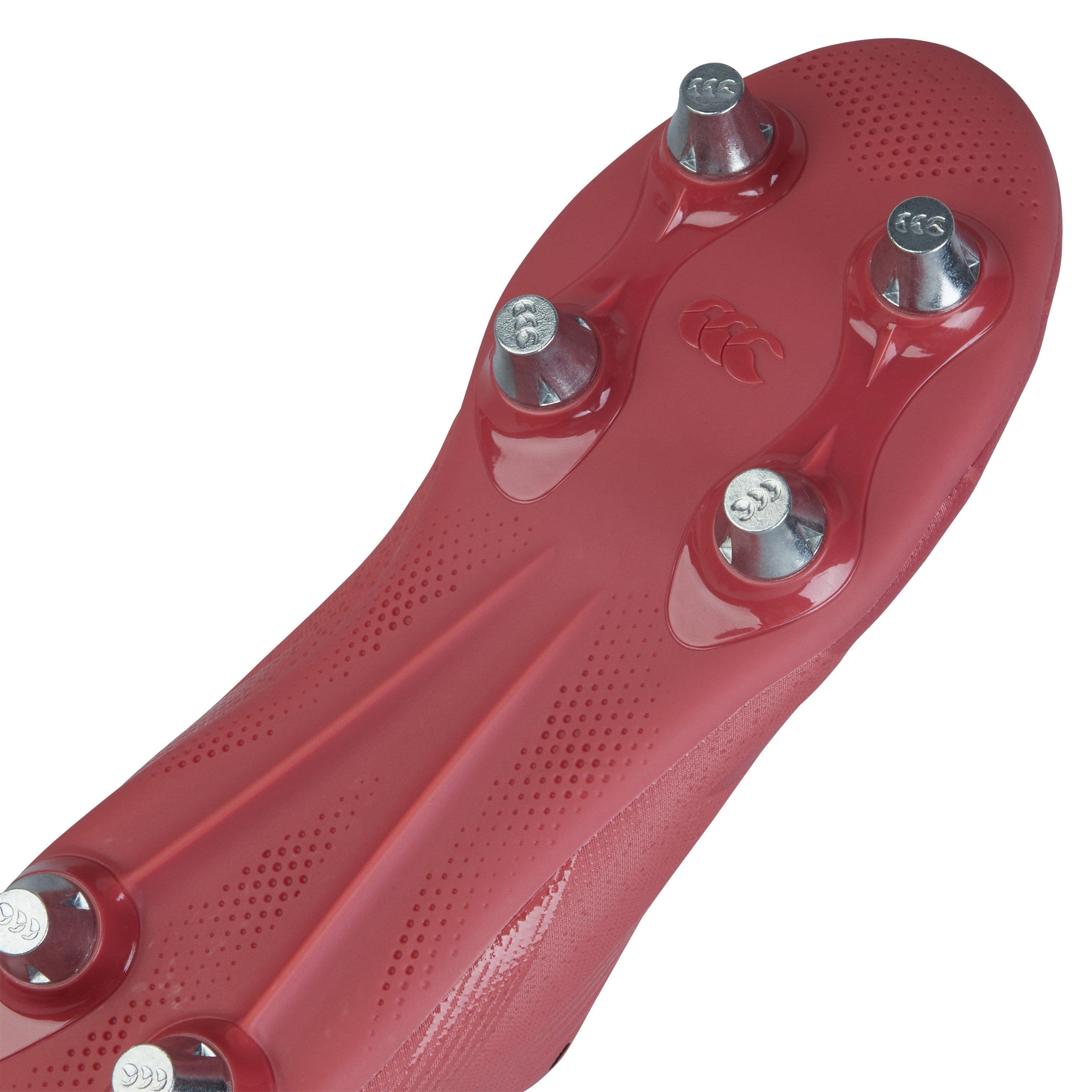 Rojo/Nar/Amr - Canterbury - Stampede Groundbreak Team Junior Soft Ground Rugby Boots - 7