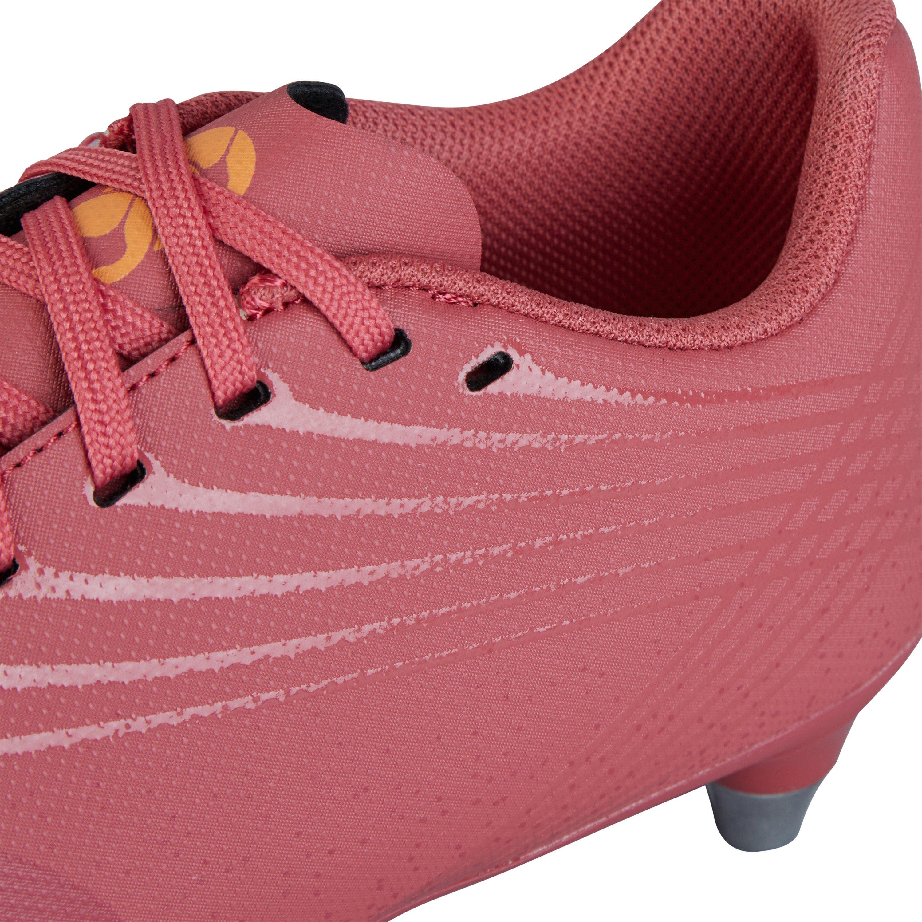 Rojo/Nar/Amr - Canterbury - Stampede Groundbreak Team Junior Soft Ground Rugby Boots - 8