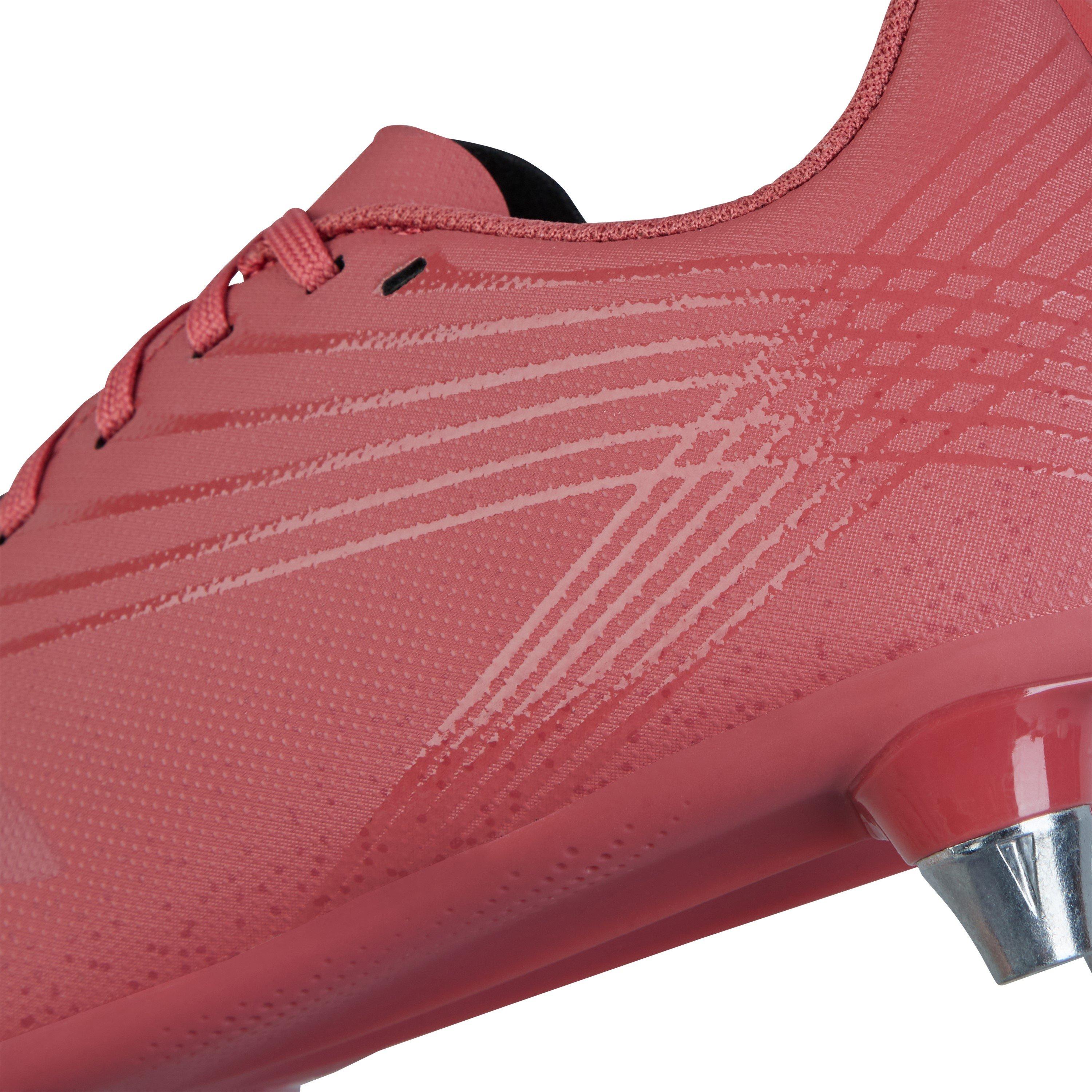 Rojo/Nar/Amr - Canterbury - Stampede Groundbreak Team Junior Soft Ground Rugby Boots - 10