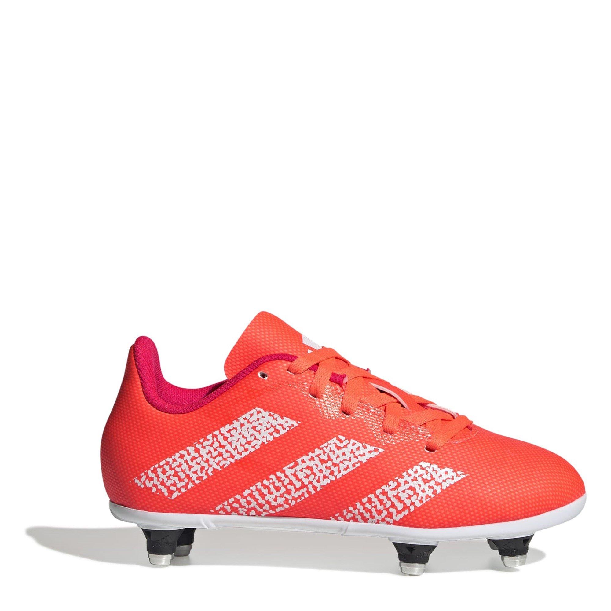 Orange/Fwt - adidas - Junior Soft Ground Rugby Boots - 1