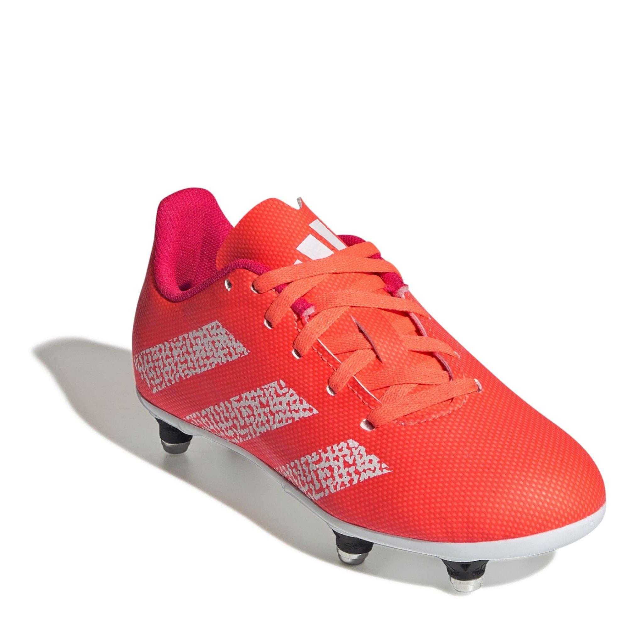 Orange/Fwt - adidas - Junior Soft Ground Rugby Boots - 3