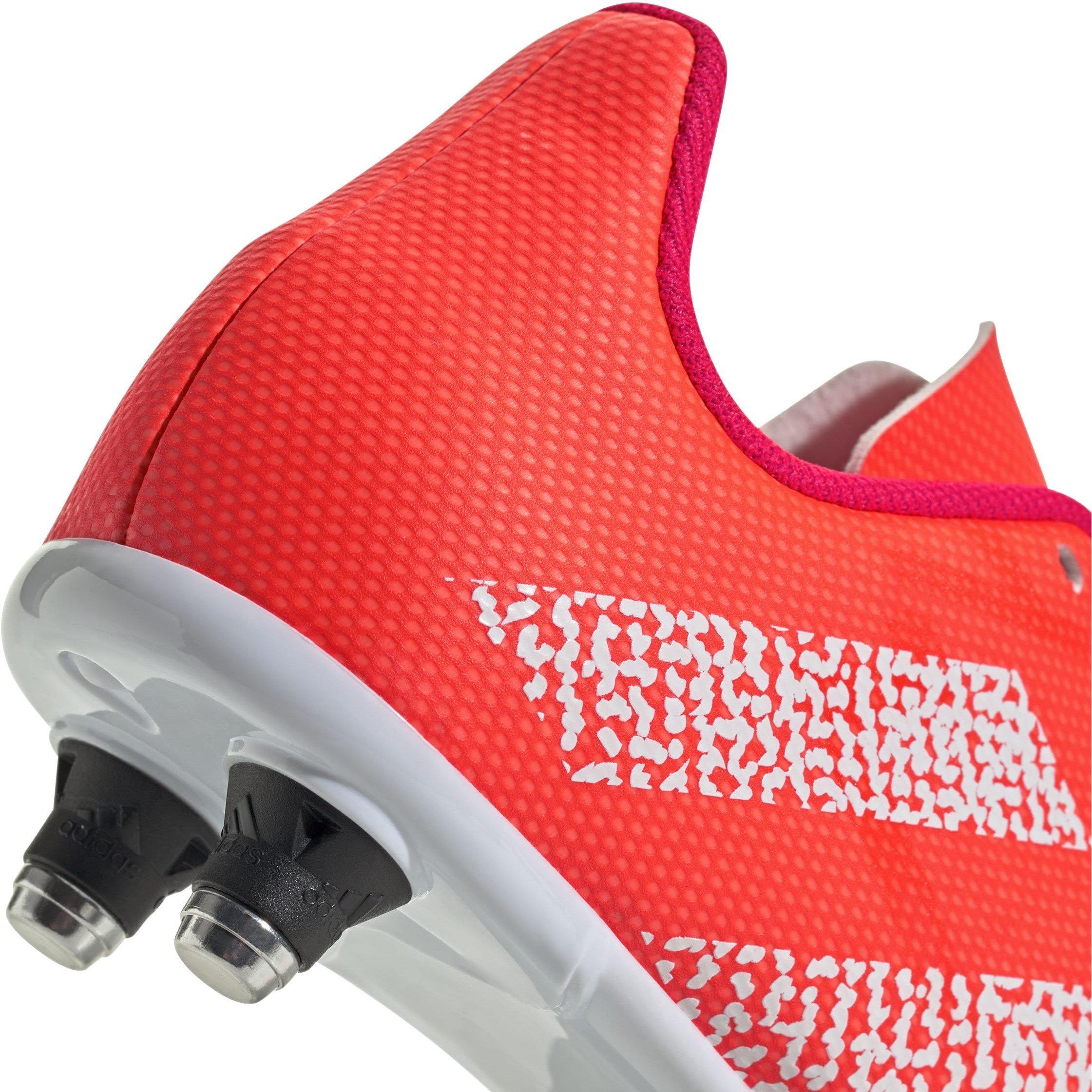 Orange/Fwt - adidas - Junior Soft Ground Rugby Boots - 8