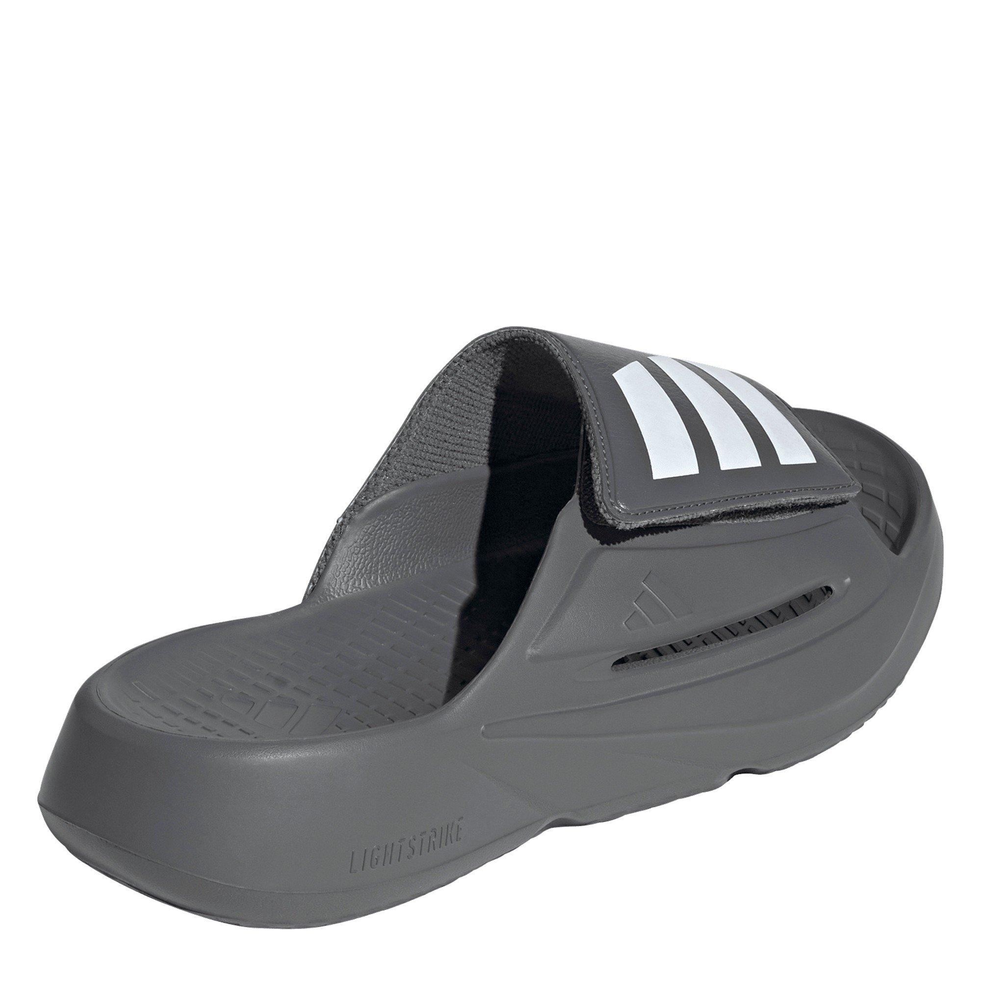 Grey/White/Grey - adidas - Men's Slippers - 4