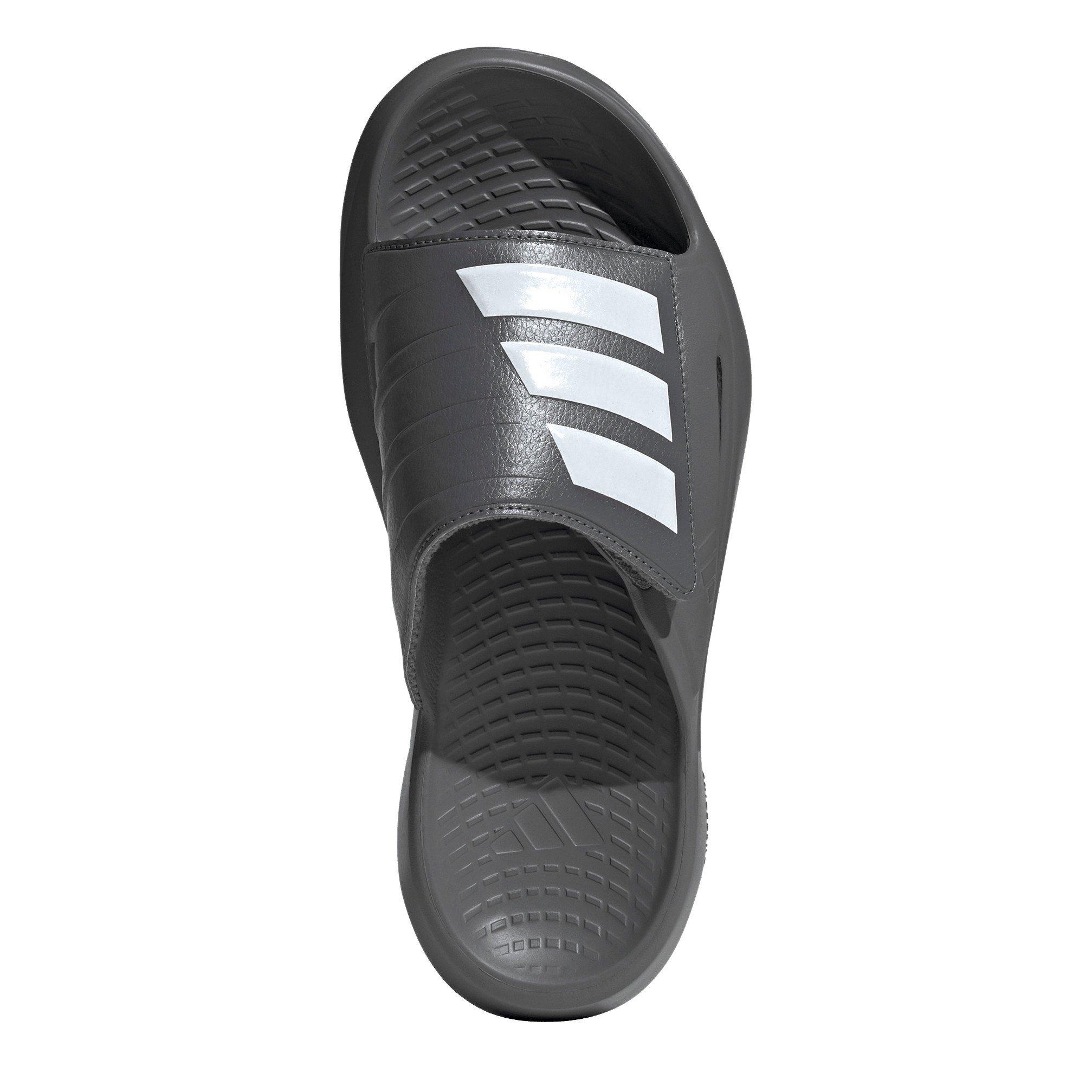 Grey/White/Grey - adidas - Men's Slippers - 5