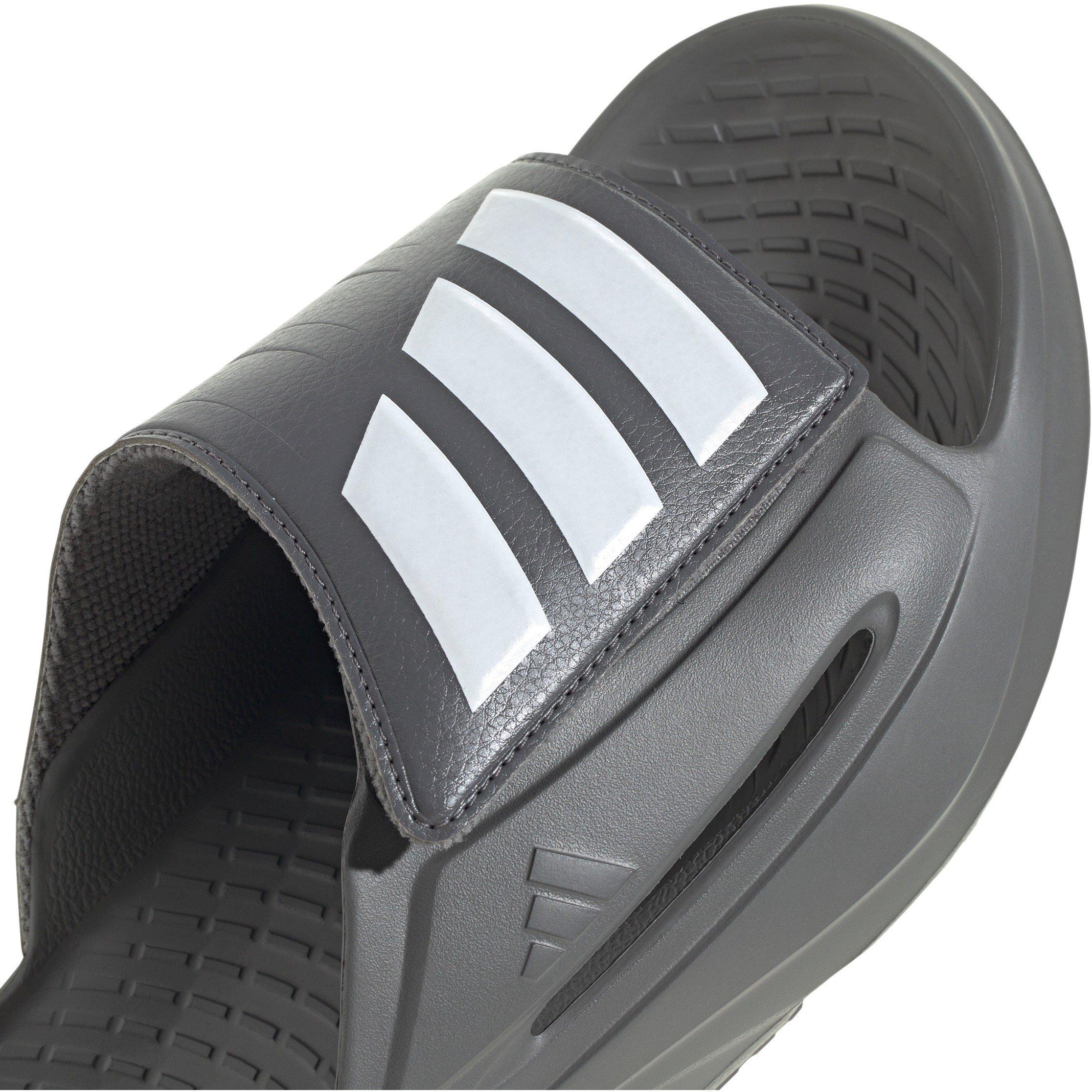 Grey/White/Grey - adidas - Men's Slippers - 8