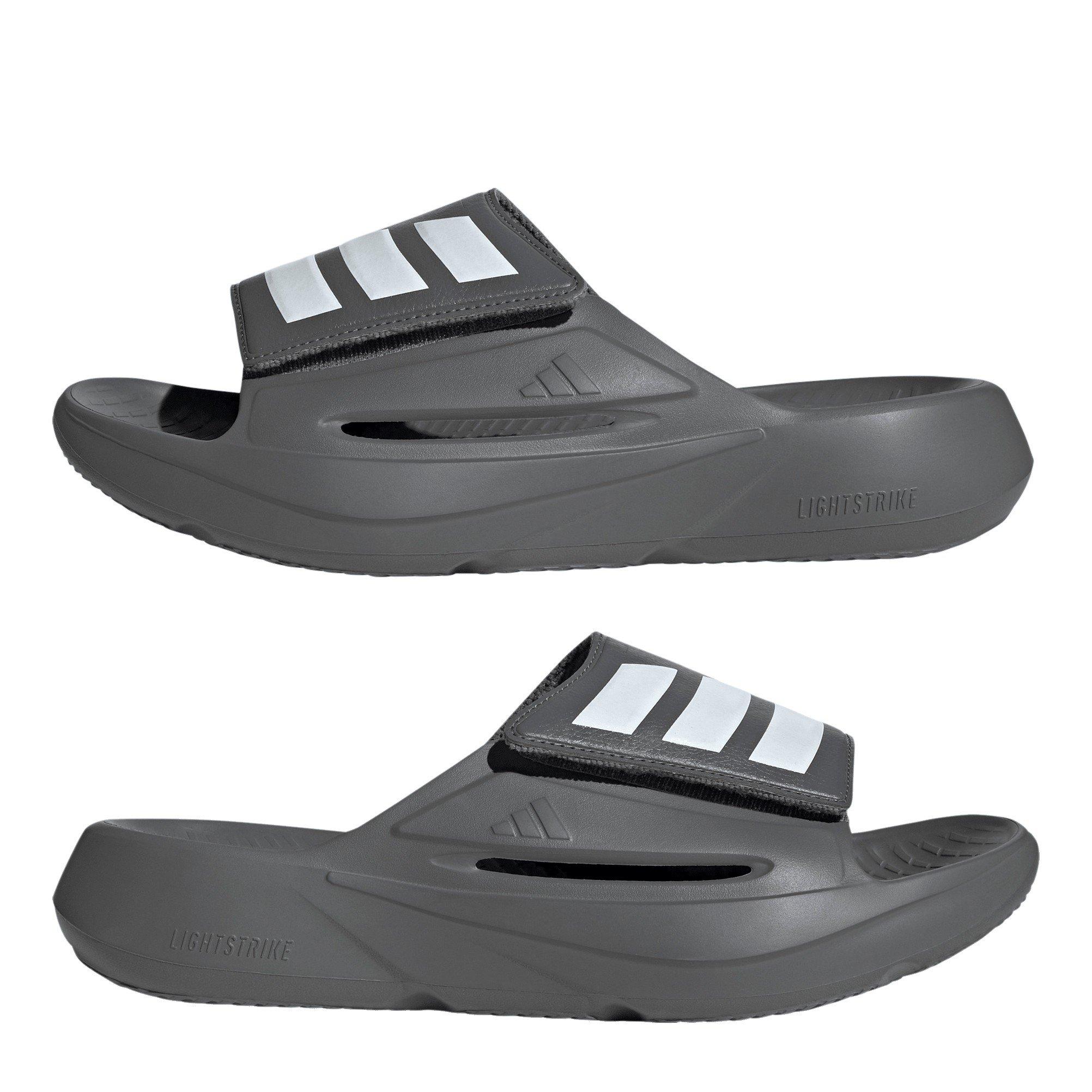 Grey/White/Grey - adidas - Men's Slippers - 9
