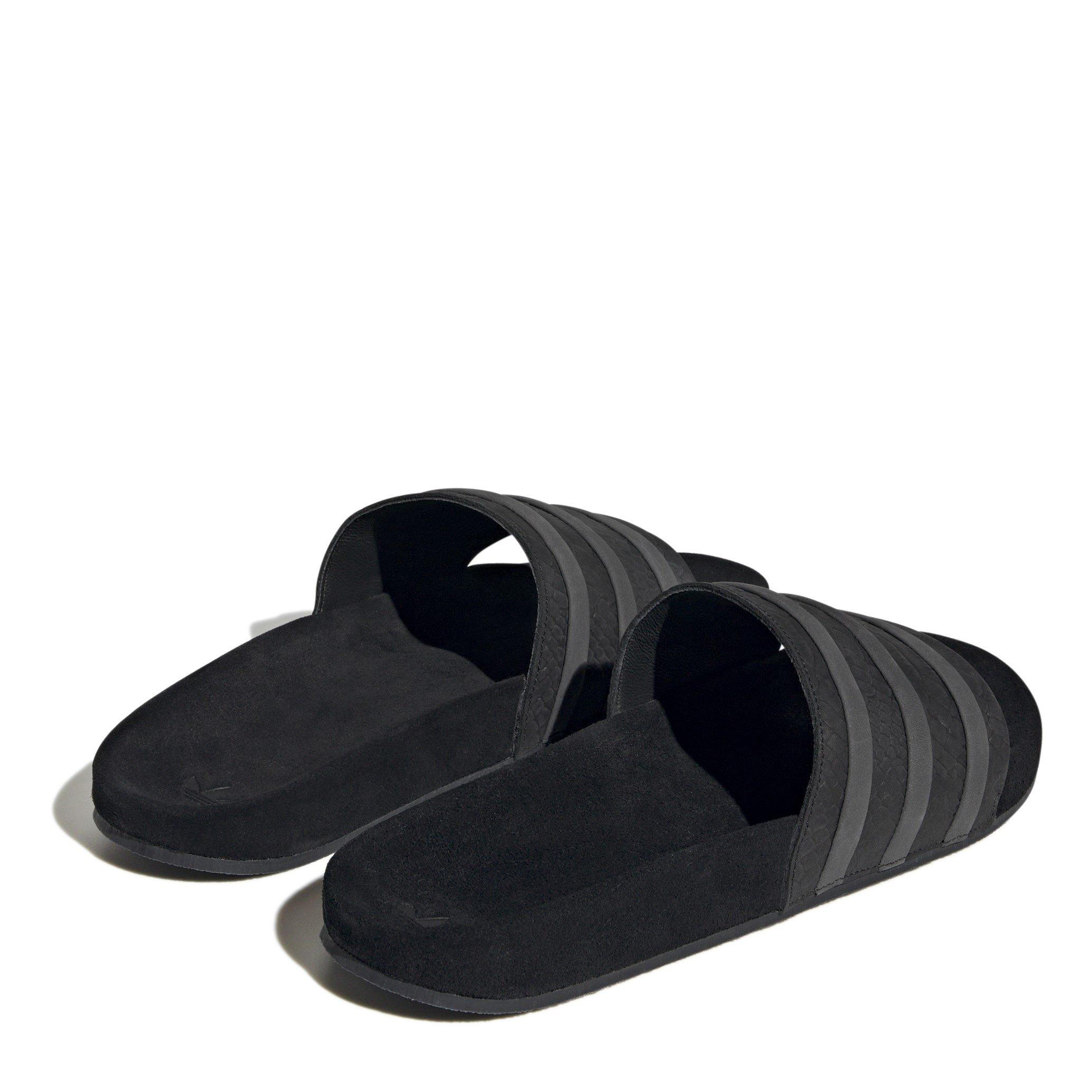 Suede adidas slides online