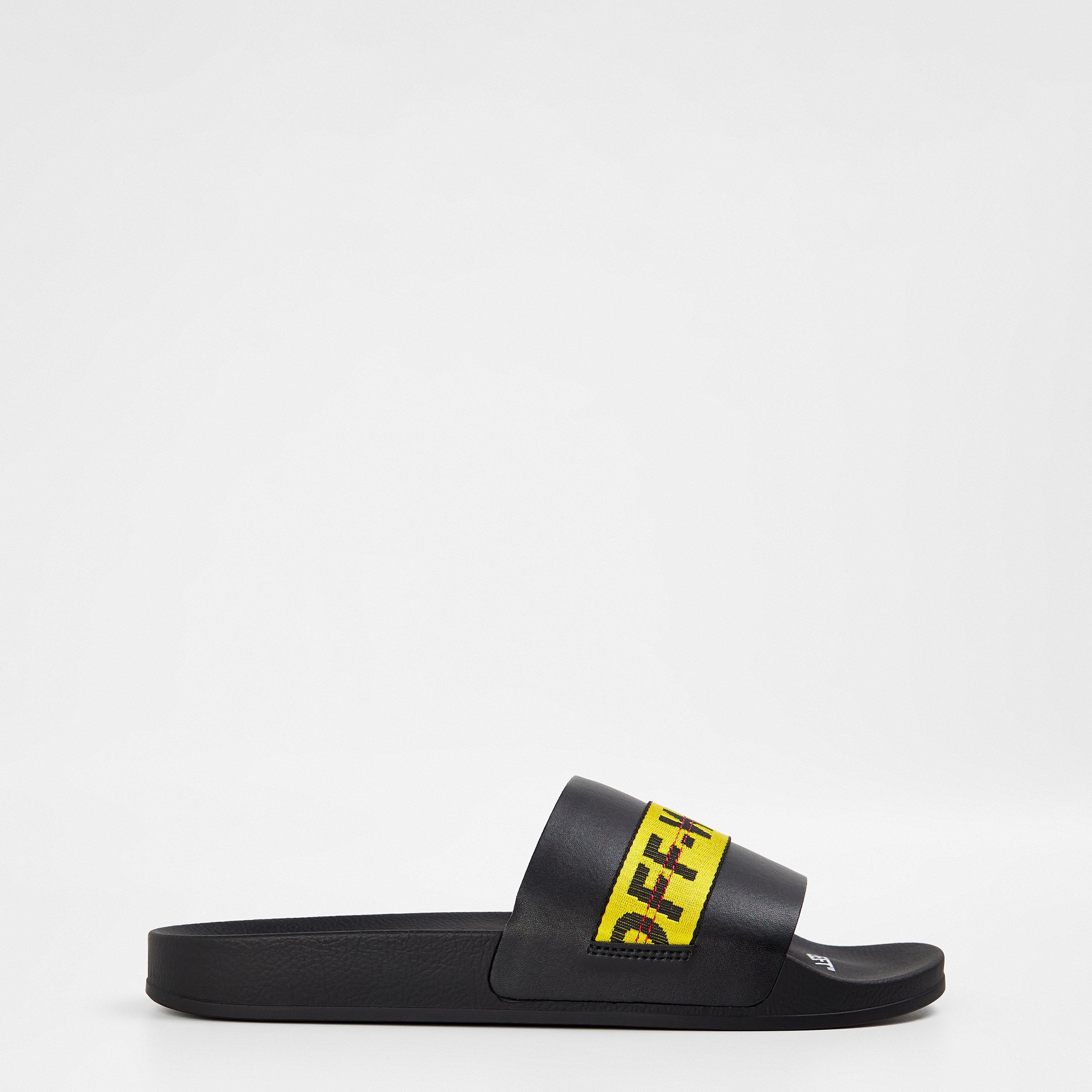 Pool Slides Off White Industrial Slides $310 Off-White Men's Black