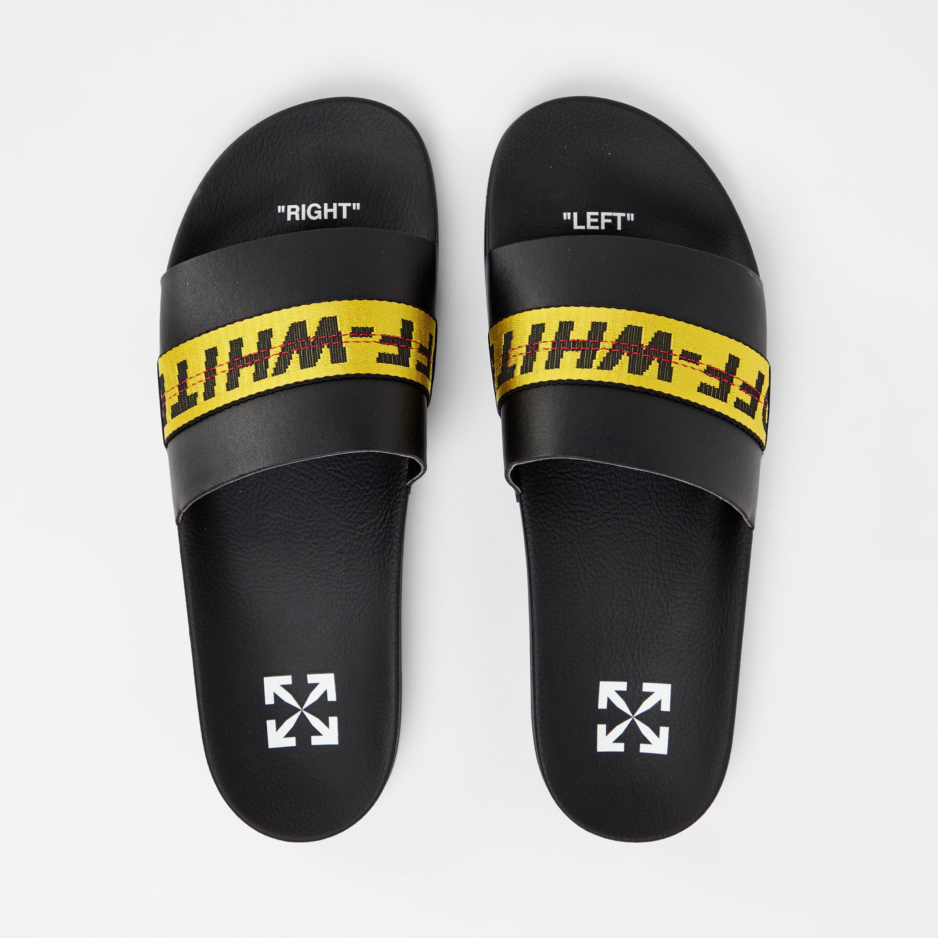 Black - Off White - Men's Pool Shoes - 4