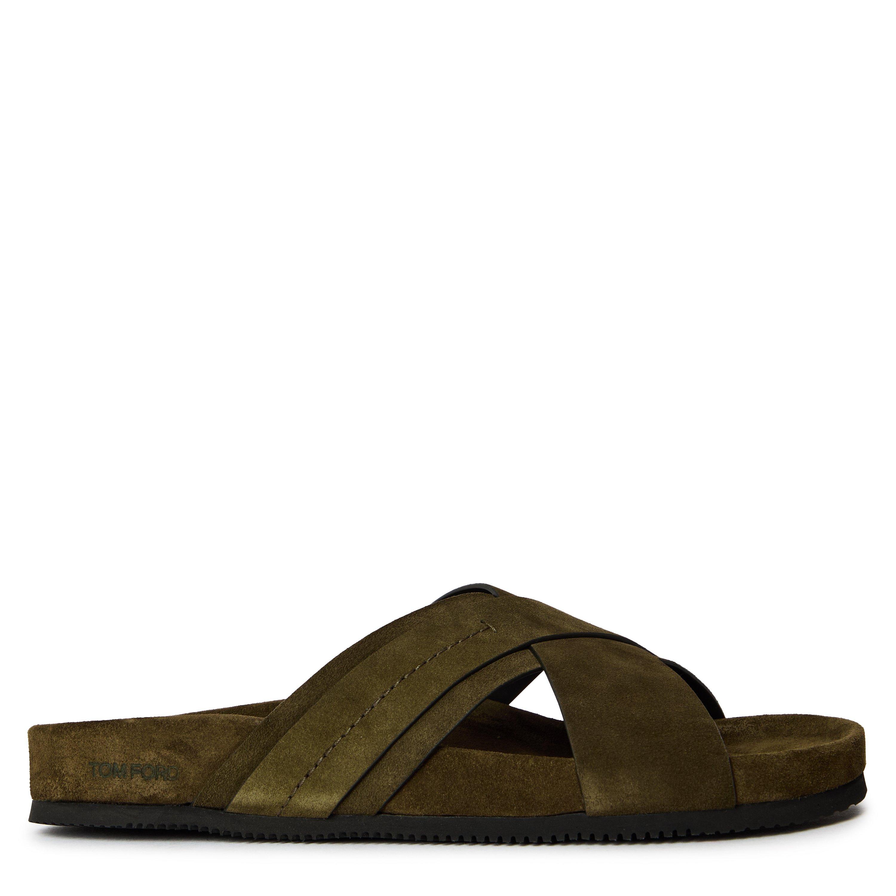 Tom Ford Men's Slider Slippers - Khaki - Size 8 (42)