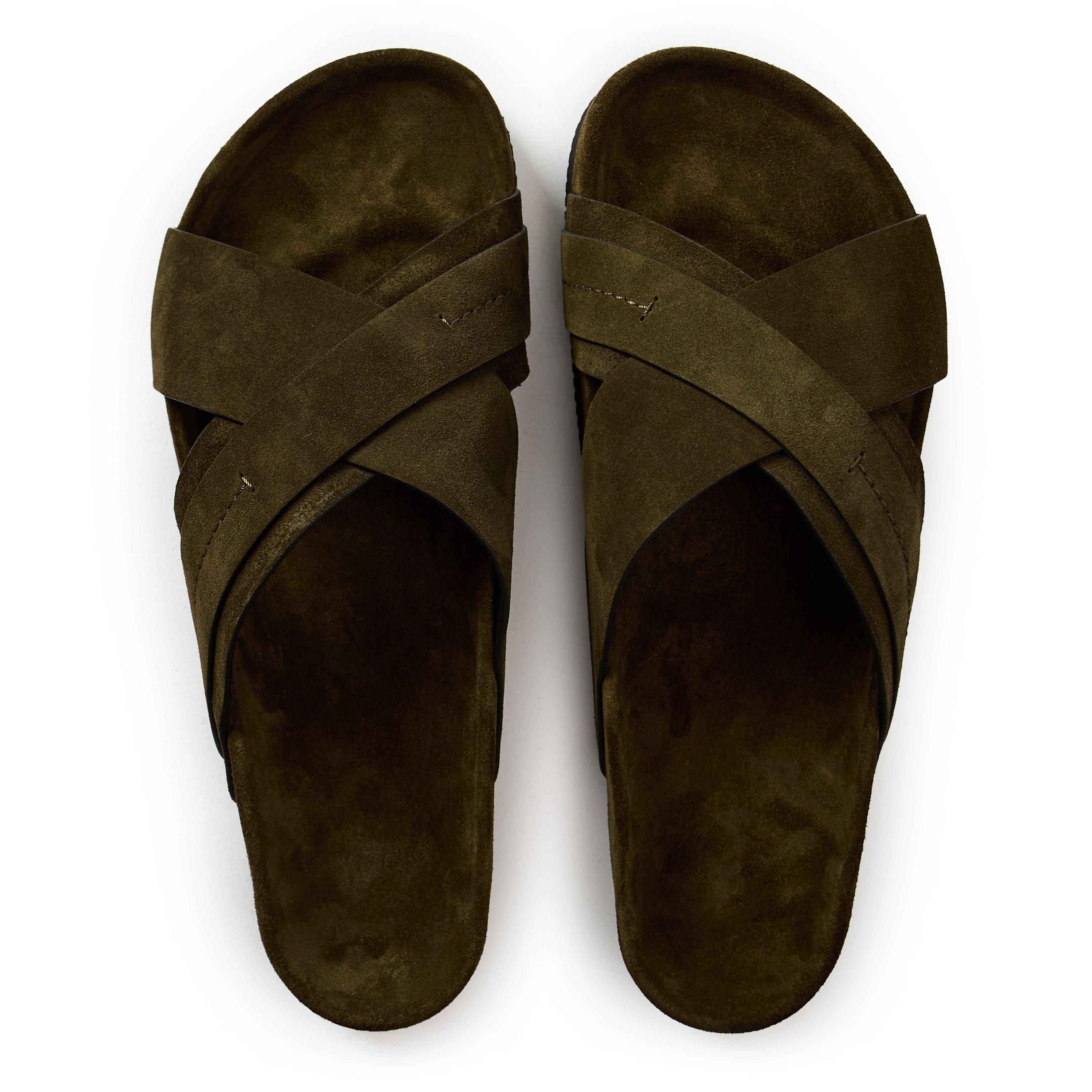 Khaki - Tom Ford - Men's Slider Slippers - 4