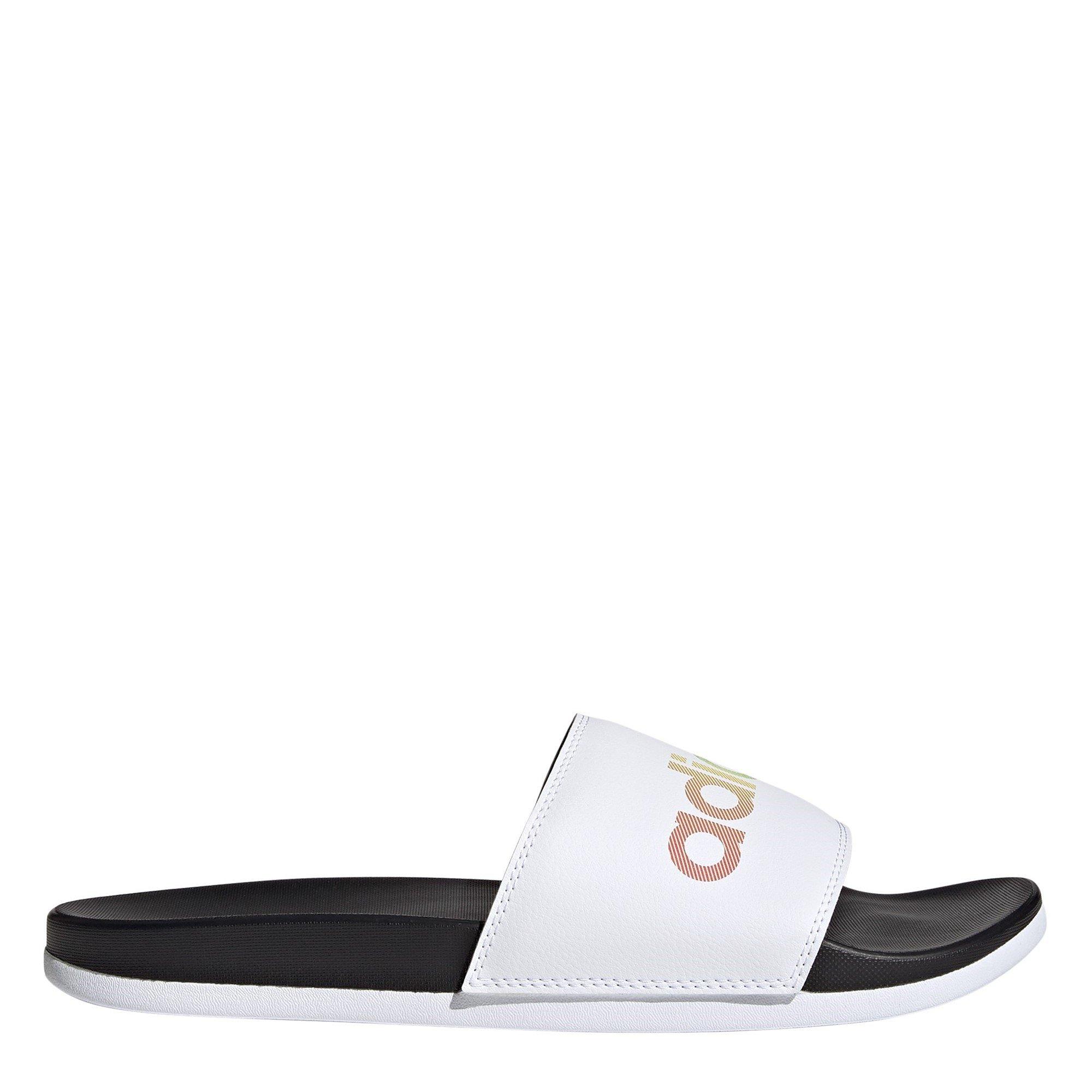 Noir/Blanc - adidas - Adilette Comfort Sliders Unisex Adults - 1