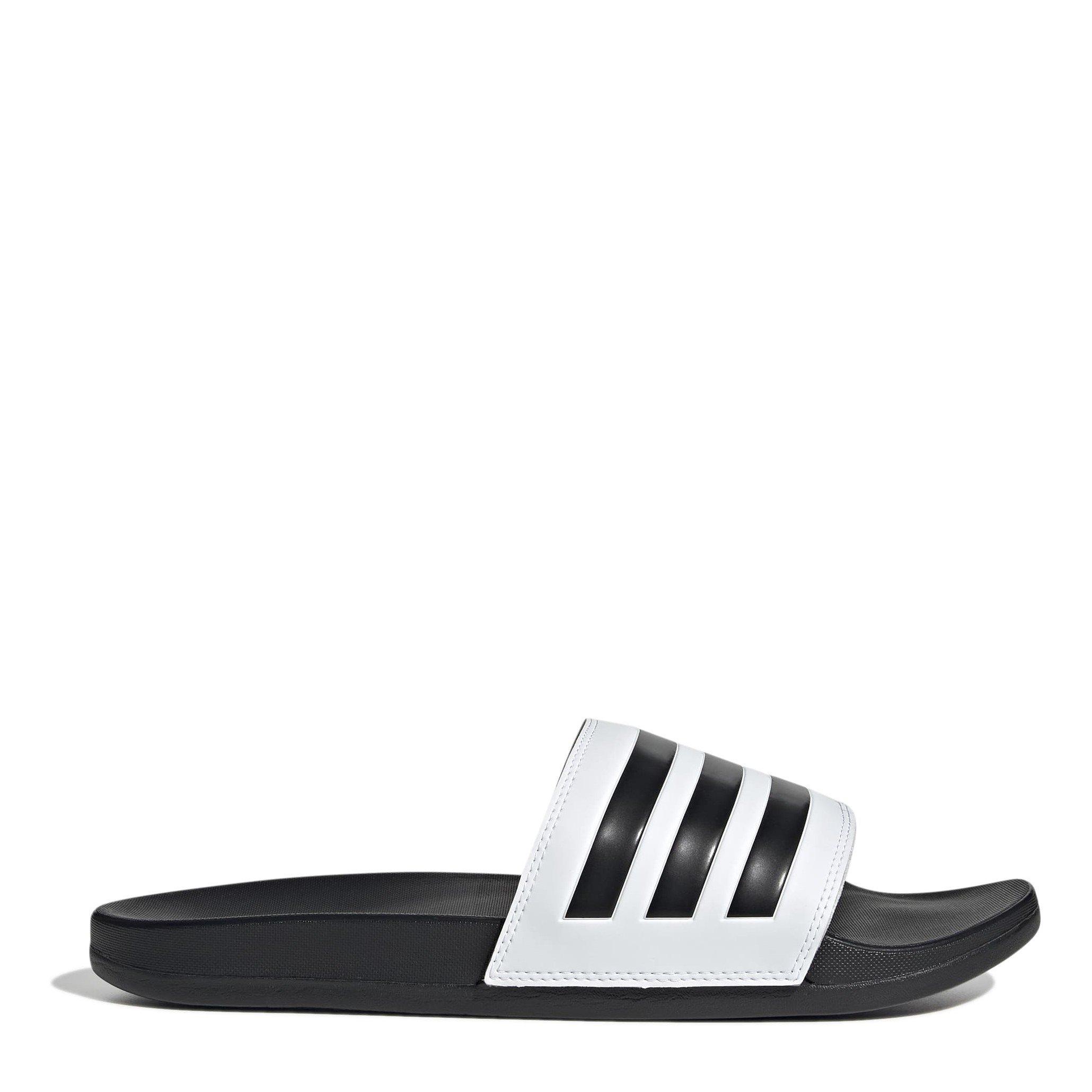 Men's adidas adilette cloudfoam plus slide sandals on sale