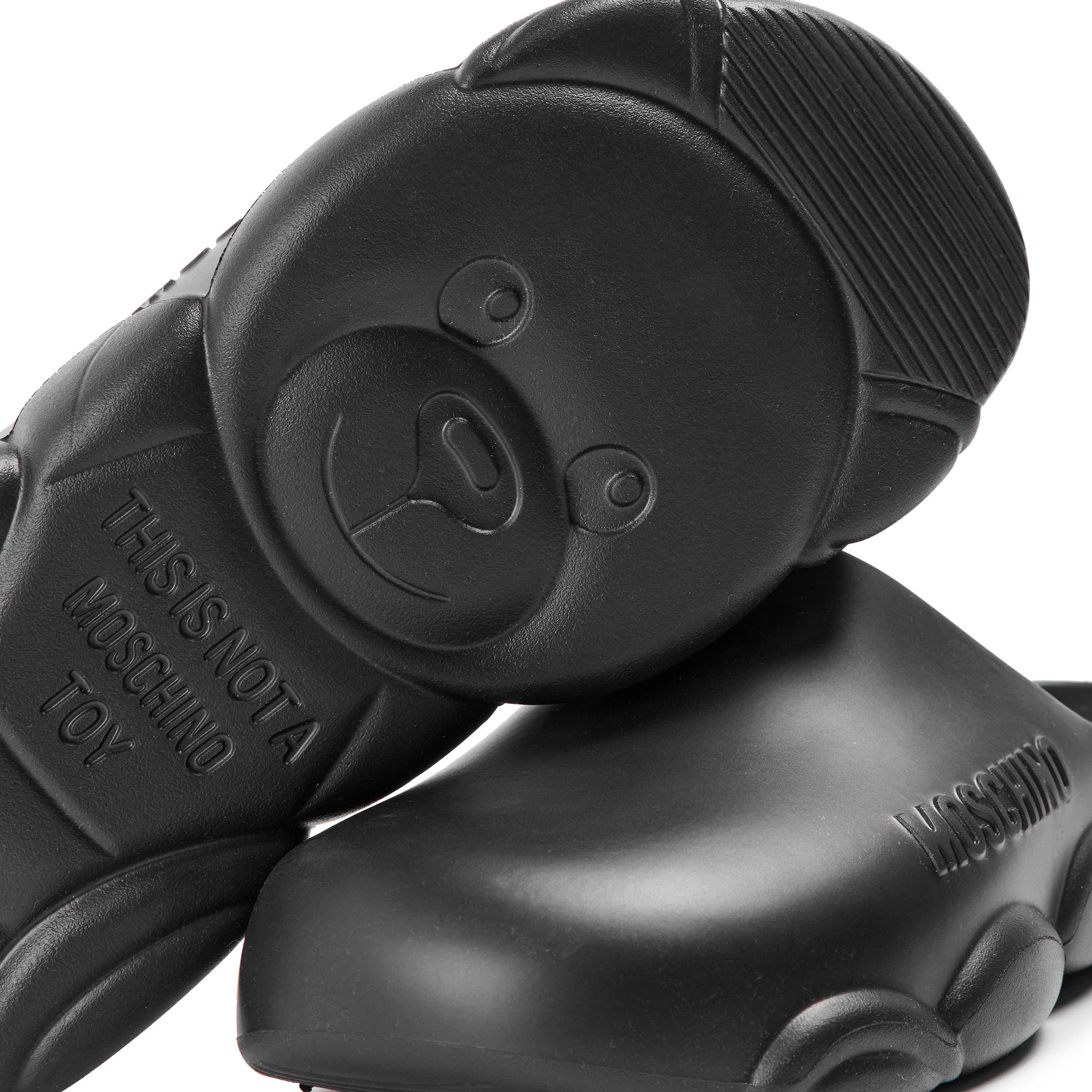 Black - Moschino - Moschino Ruber Slide Sn99 - 3