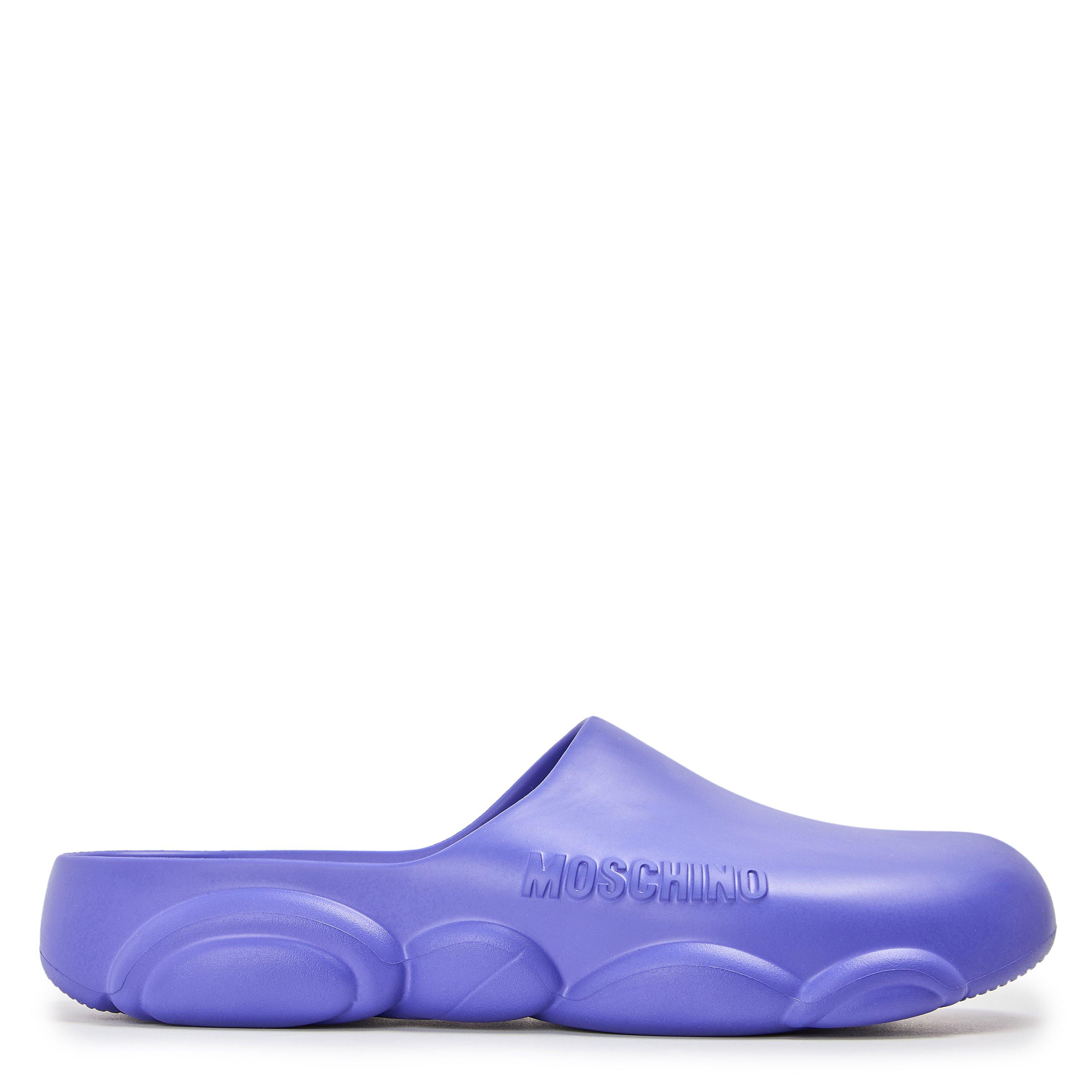 Moschino Men's Slider Slippers - Purple - Size 9 (43)