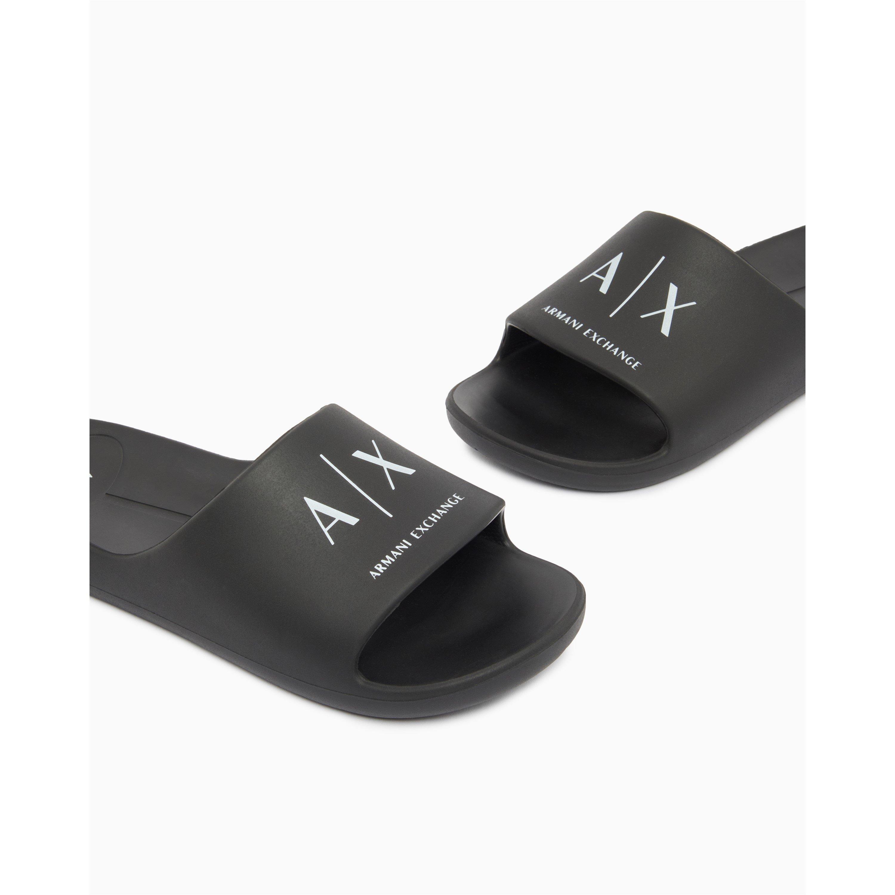 Blk/Wht logo - Armani Exchange - SANDAL - 3