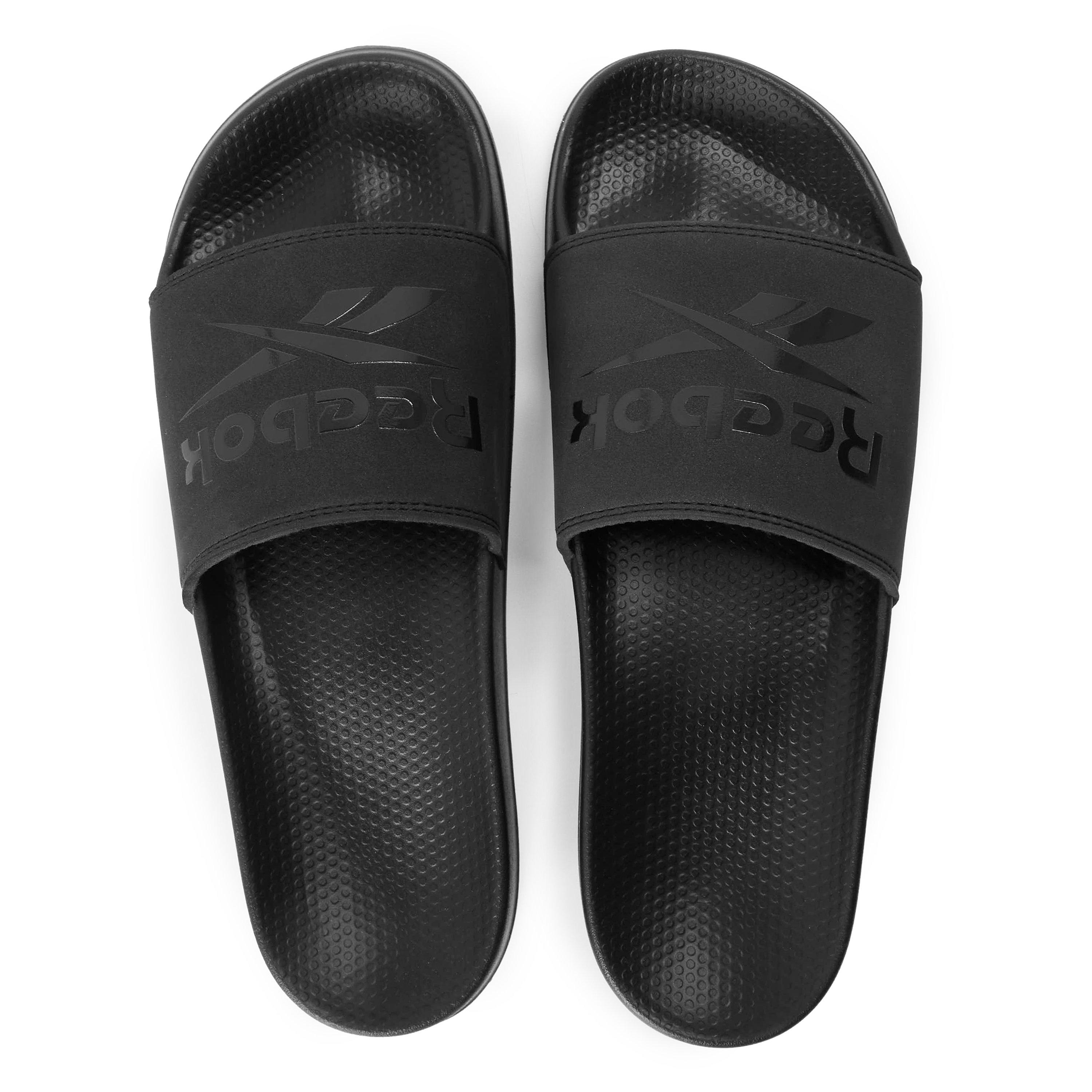 Black - Reebok - Men's Gere Slide Slippers - 4
