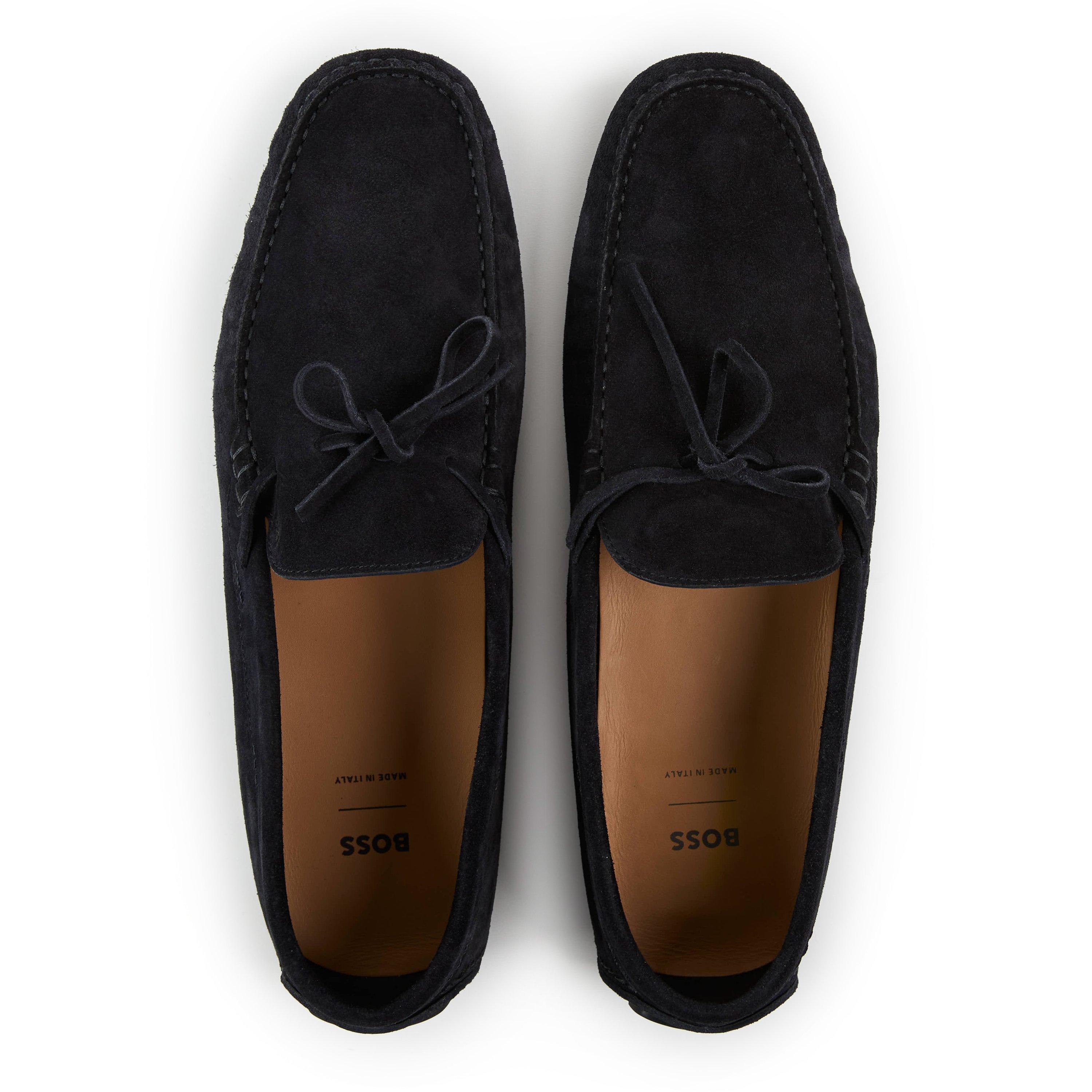 Dark Blue - Boss - Driver Mocc Sdbk 10208864 01 Slider Slippers Mens - 4