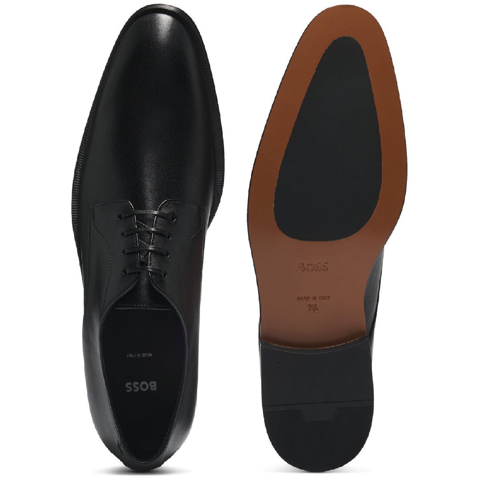 Dark Brown - Boss - Derrek Derb Buplt 10246727 01 Slider Slippers Mens - 4