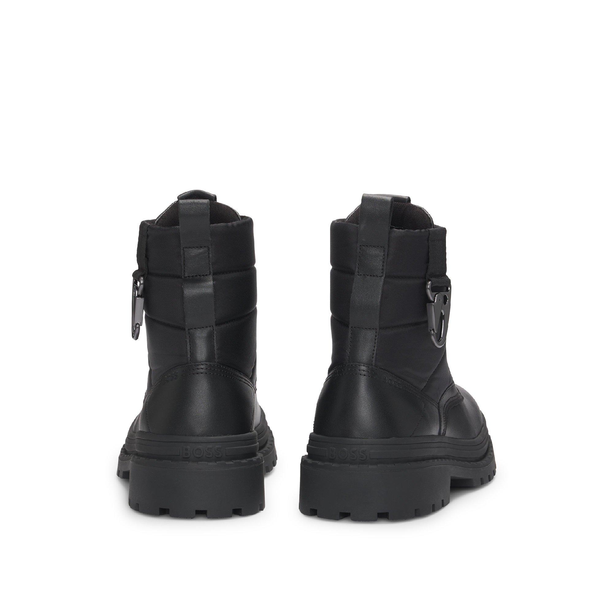 Black - Boss - Nebular Halb Ltnyhw 10249945 0 Slider Slippers Mens - 3