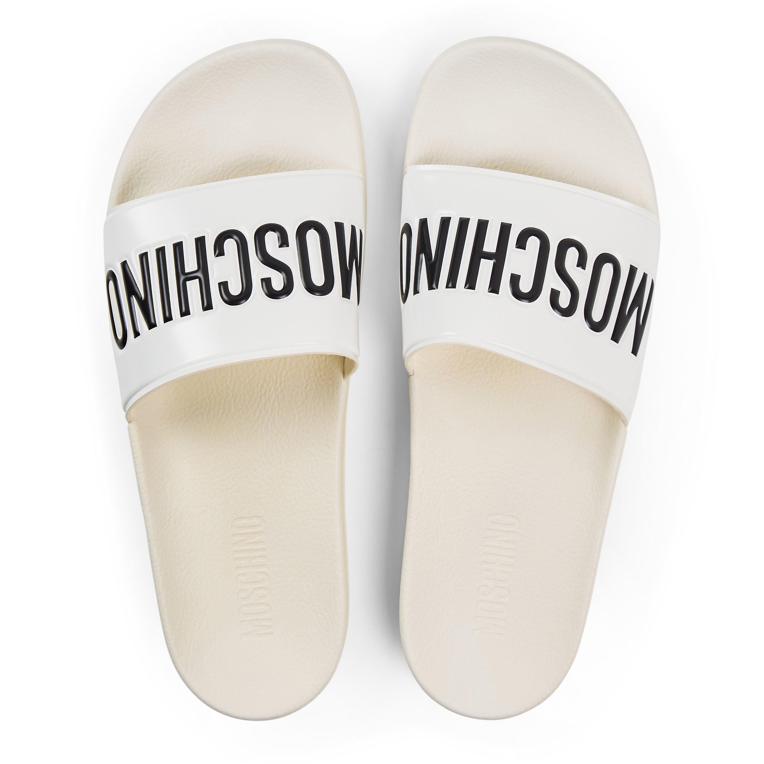 White - Moschino - Moschino Slide Slprs Sn99 - 4