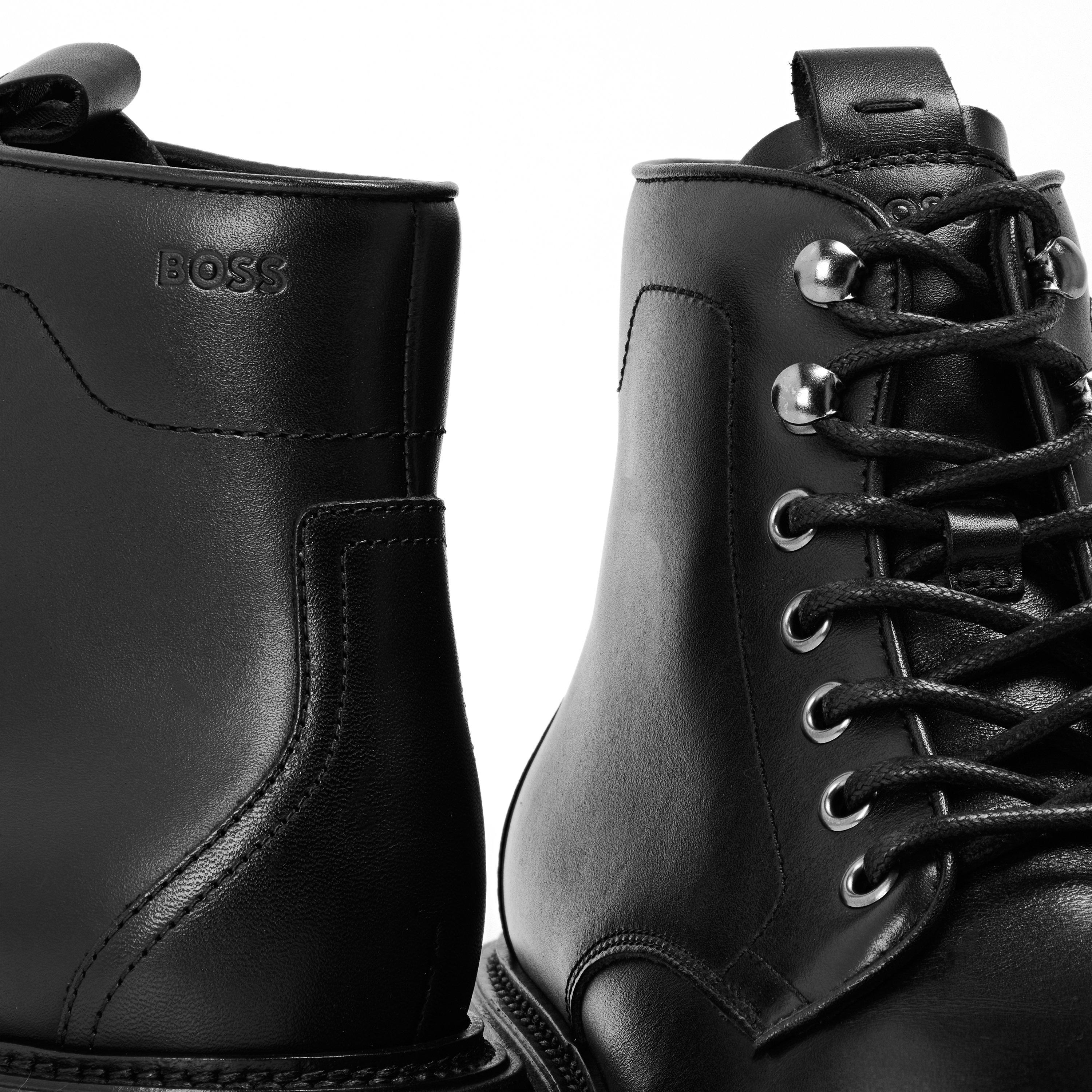 Black - Boss - Juylo Halb Buhk 10232520 01 Slider Slippers Mens - 3