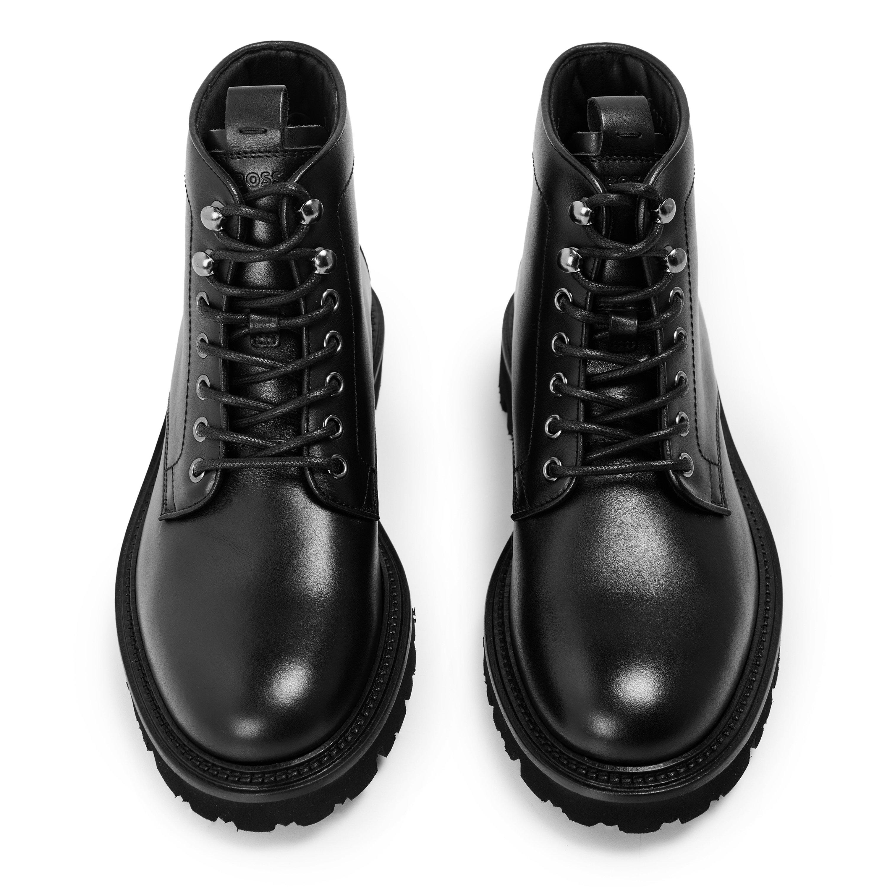 Black - Boss - Juylo Halb Buhk 10232520 01 Slider Slippers Mens - 4