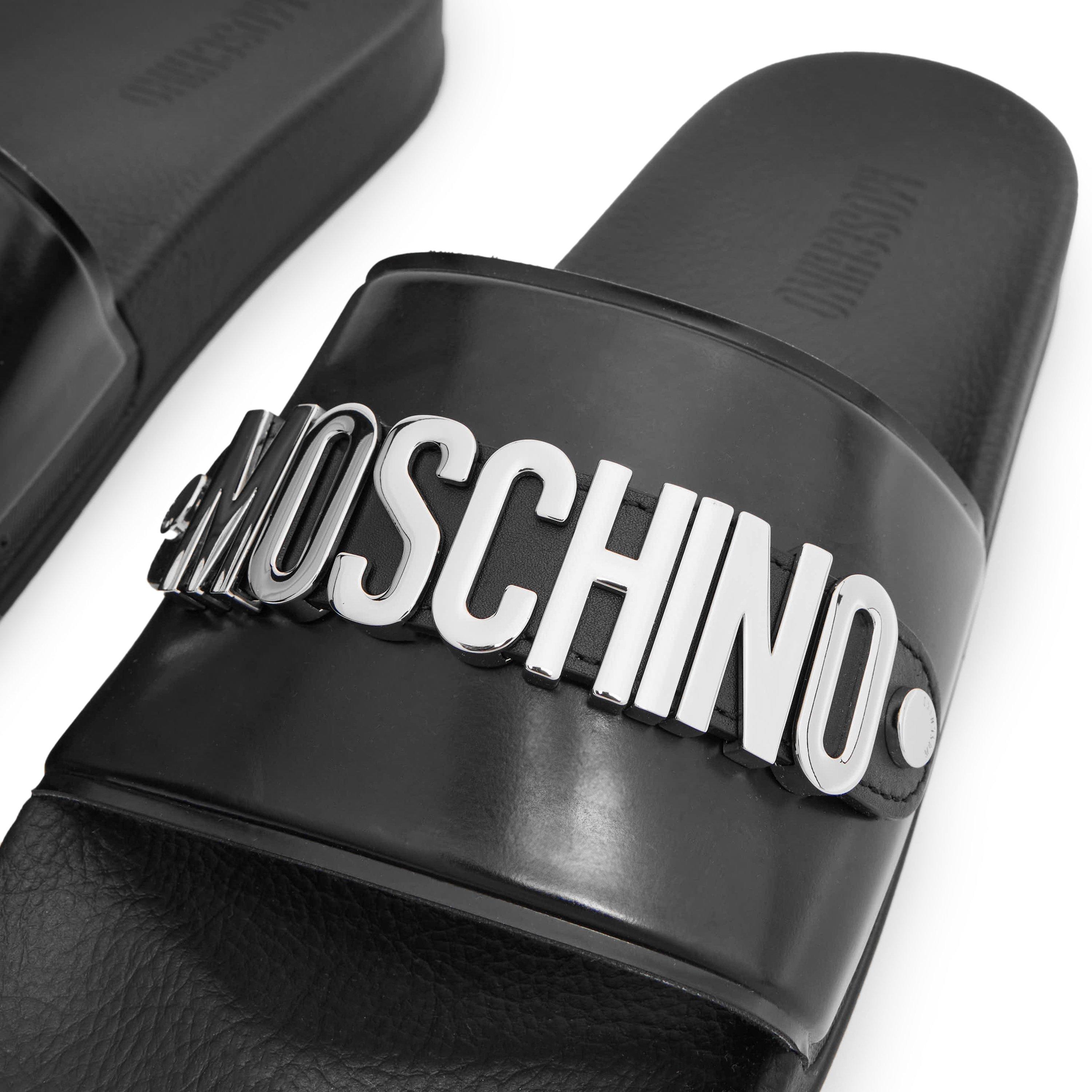 Black - Moschino - Moschino Slide Slprs Sn99 - 3