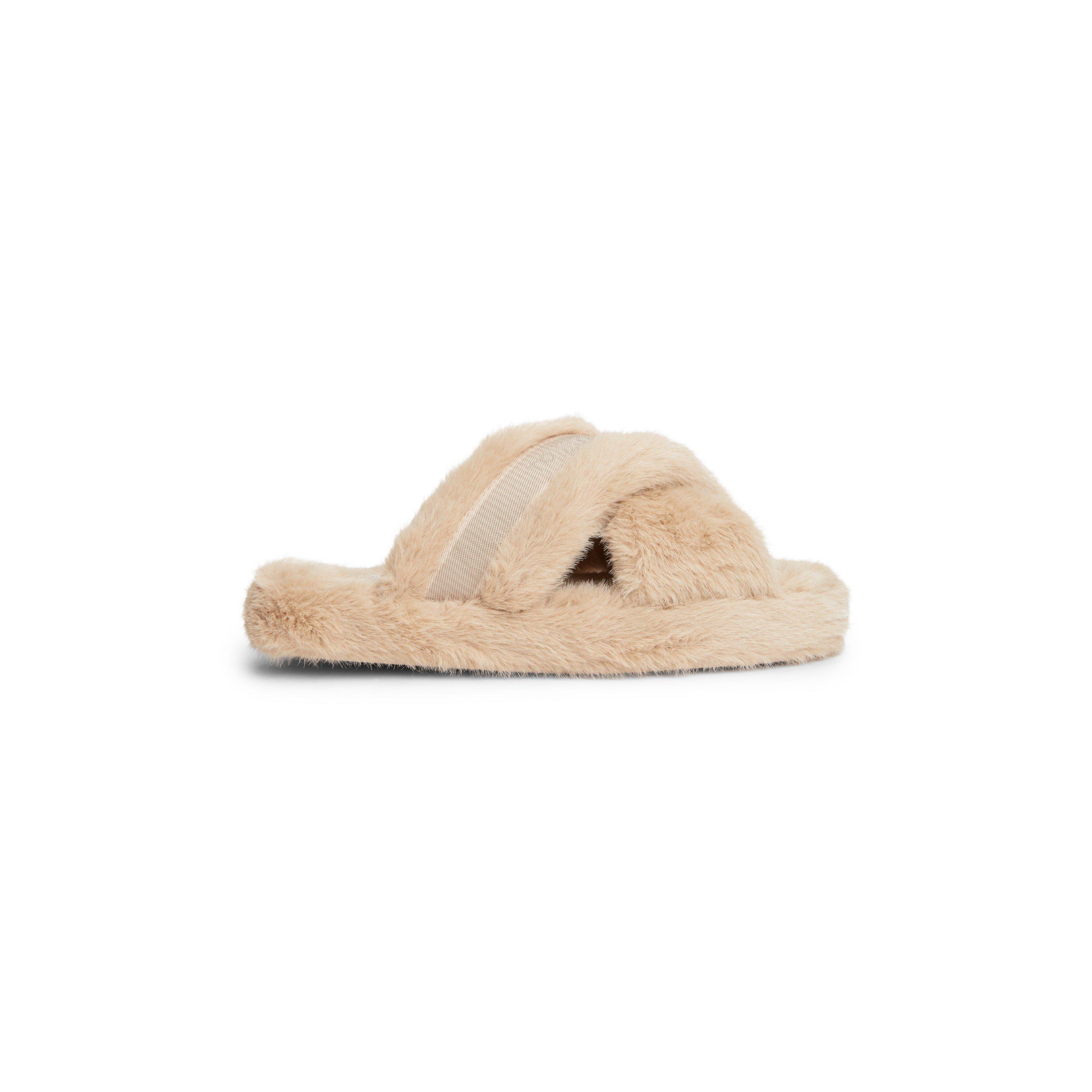 Tommy Hilfiger Faux Fur Ballerina Slippers, Blue, Size 37/38, Women - Image 3