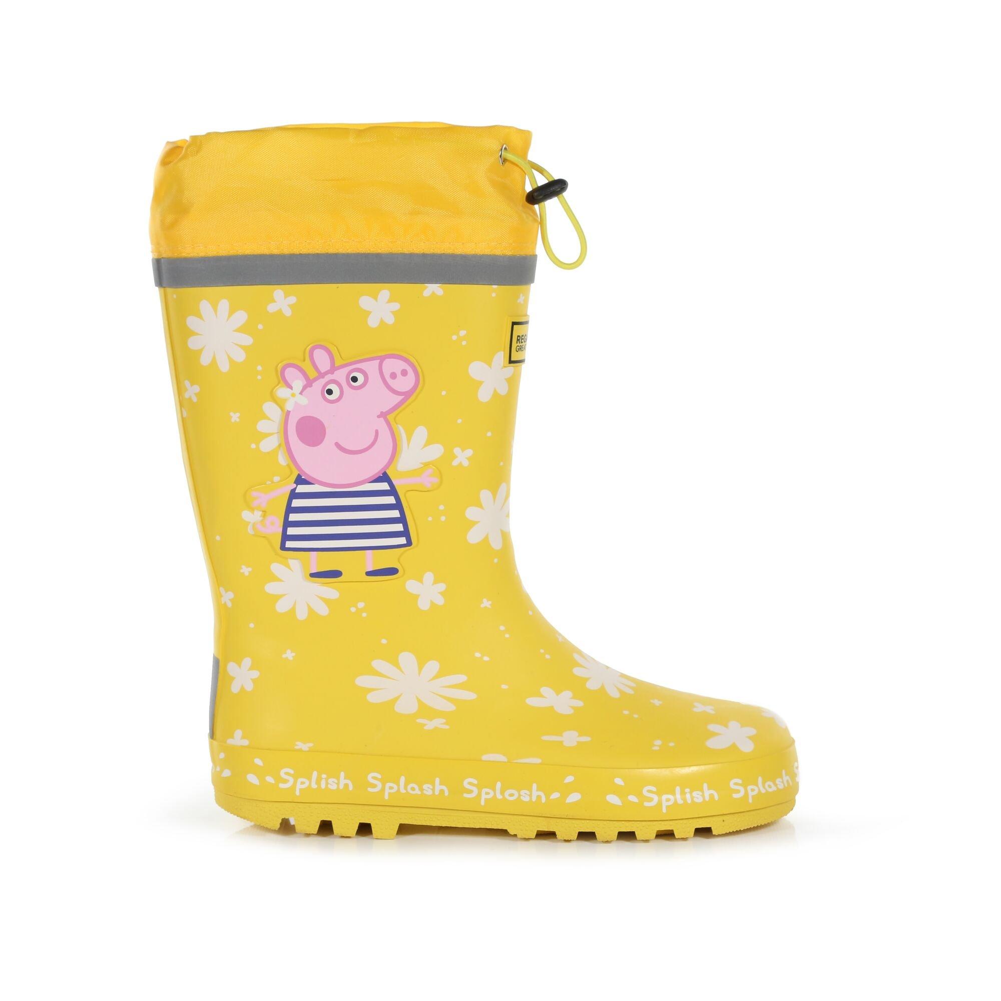 Regatta Girls Kids Peppa Pig Splash Wellies - Maizeylwdasy - C12