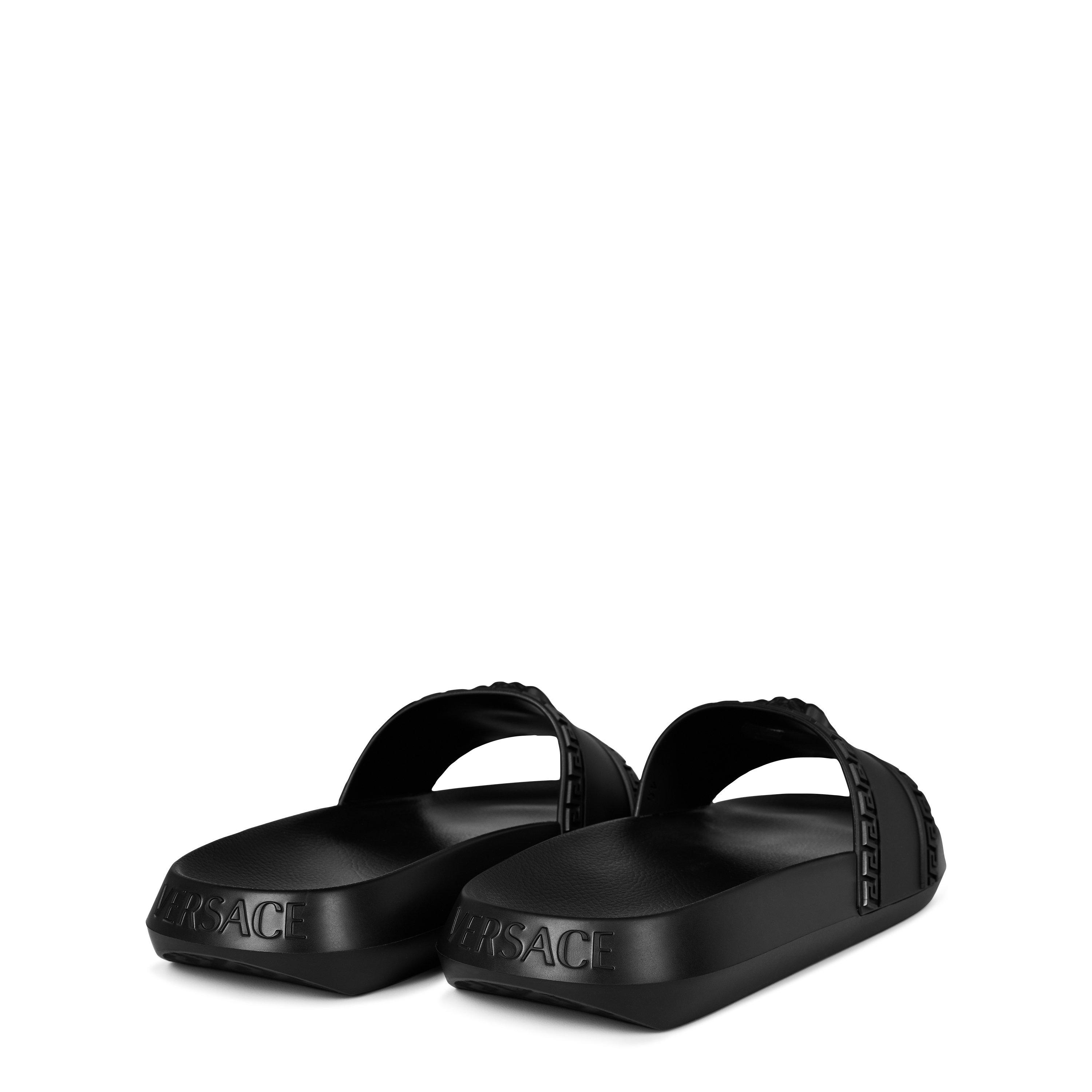 Black - Versace - Men's Palazzo Slider Slippers - 4