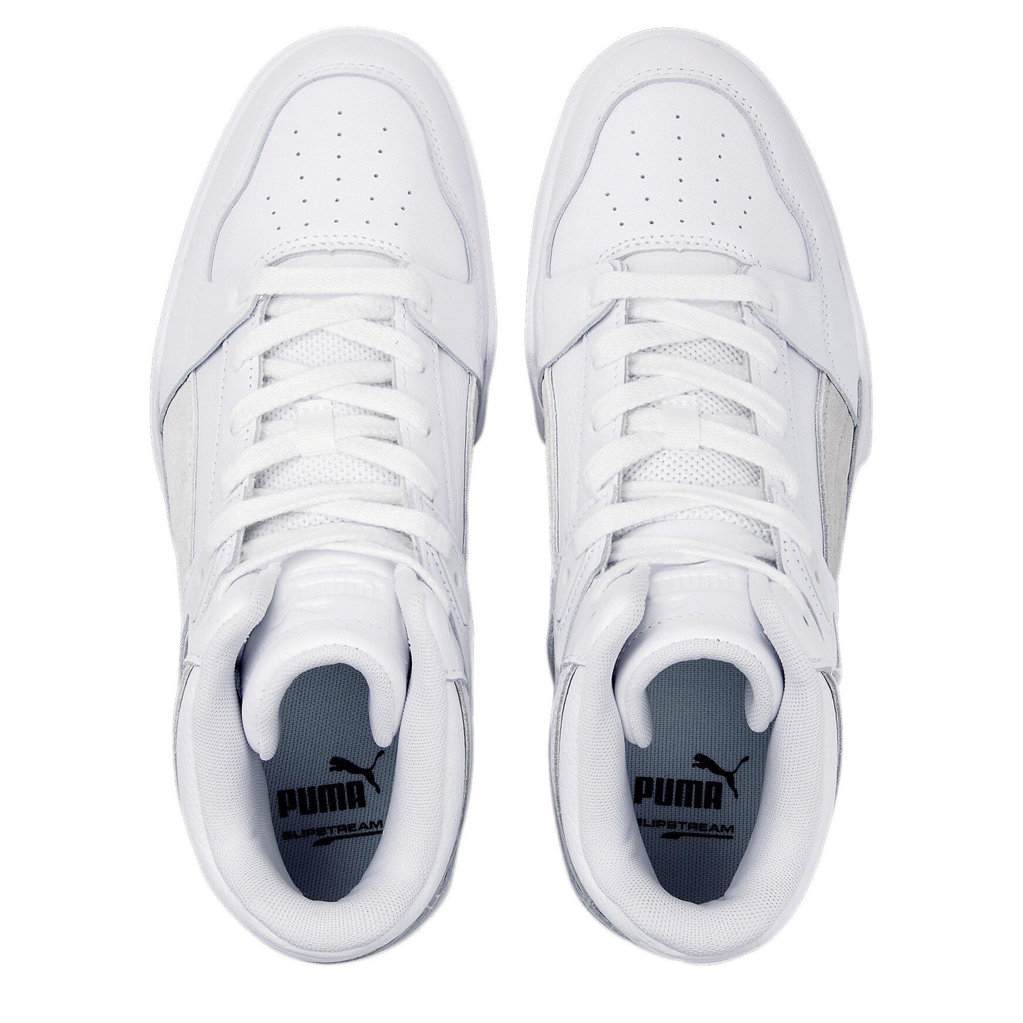 White - Puma - Unisex Adults Slipstream Leather High-Top Trainers - 6