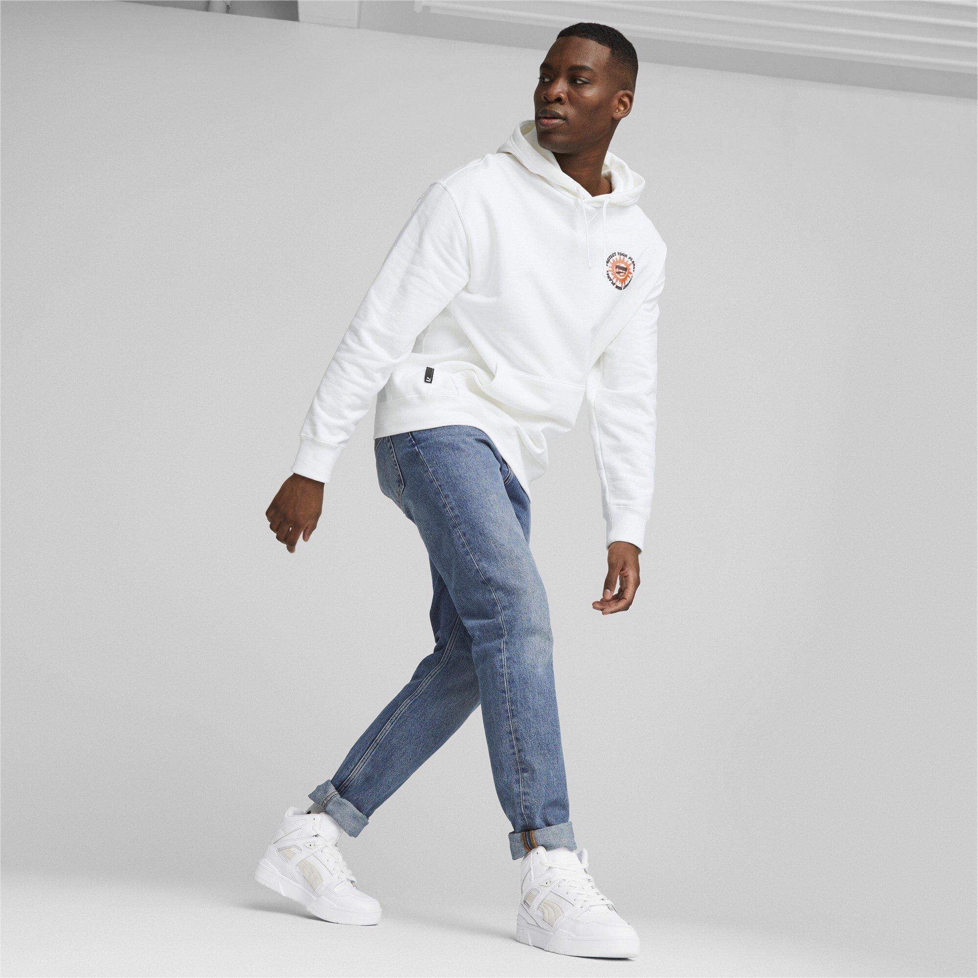 White - Puma - Unisex Adults Slipstream Leather High-Top Trainers - 8