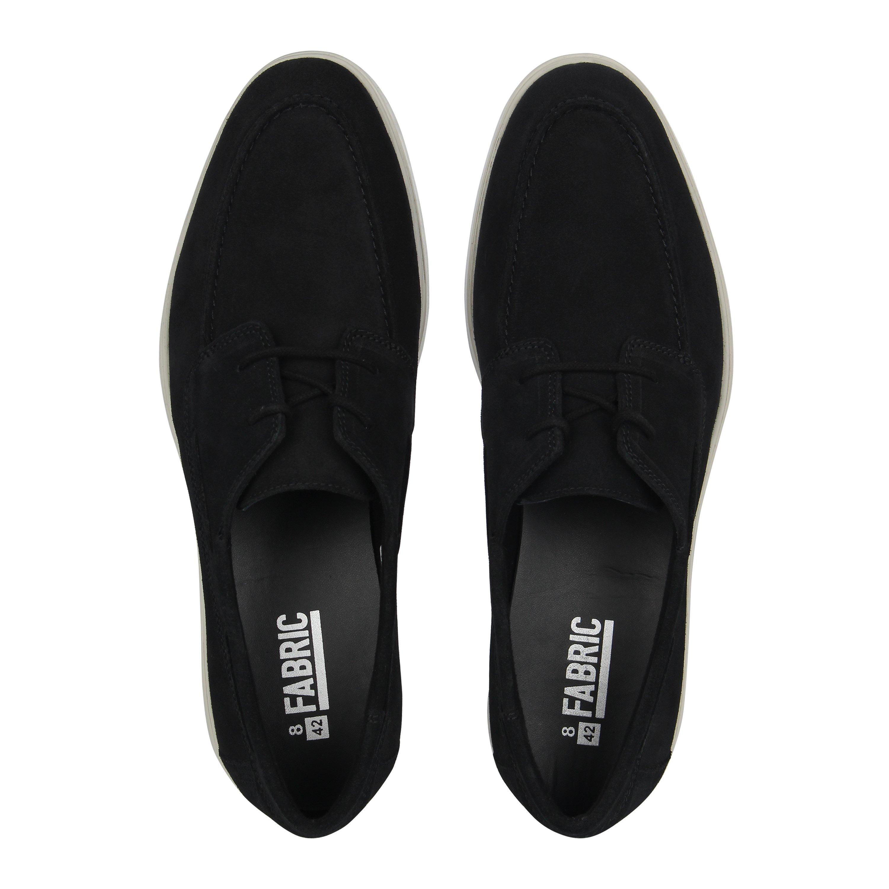 Nero - Fabric - Suede Lace Up Shoes Mens - 5