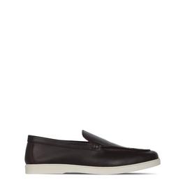 Fabric Leather Loafers Mens