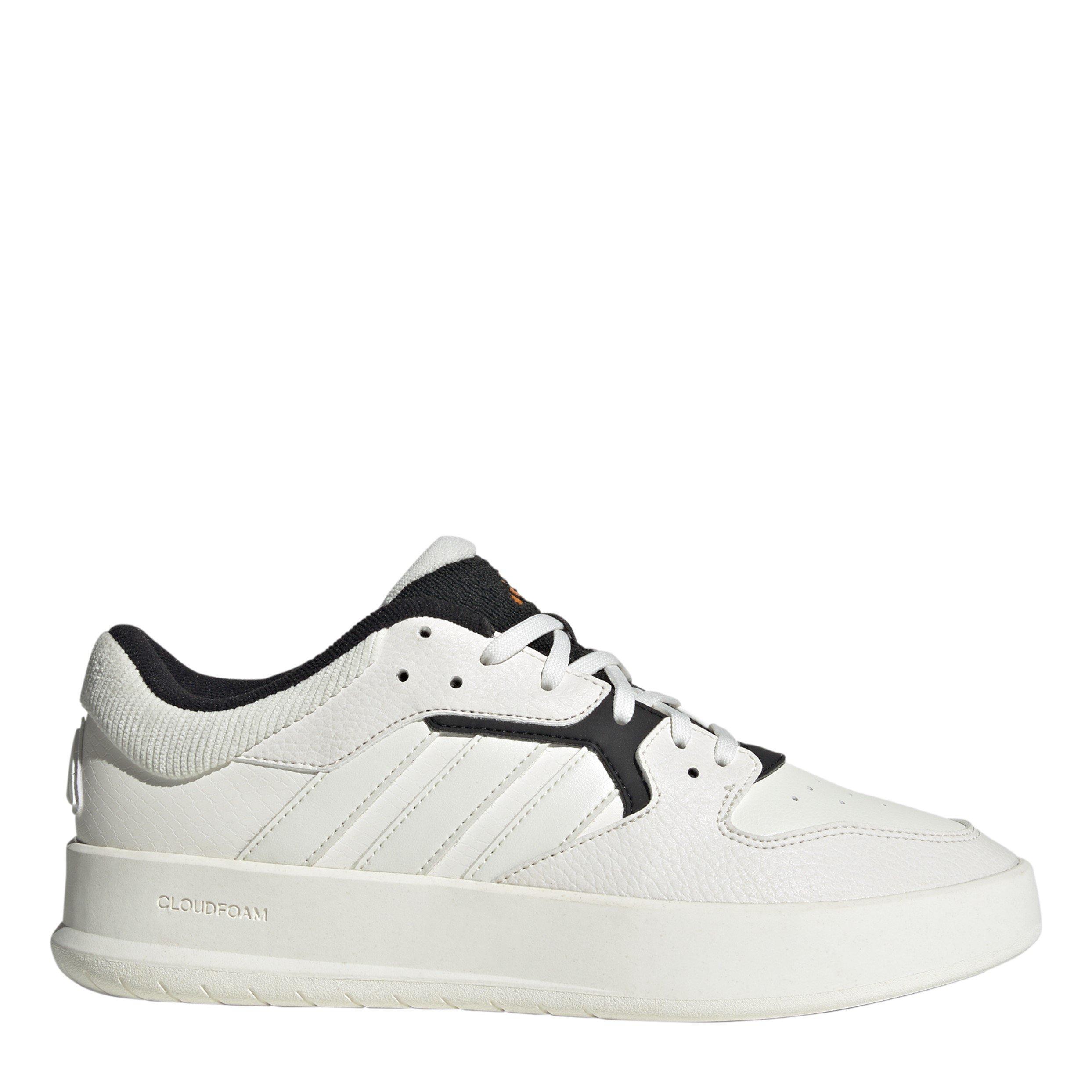 Adidas Men's Court 24 Shoes - White/Orange - 7.5 (41.3)