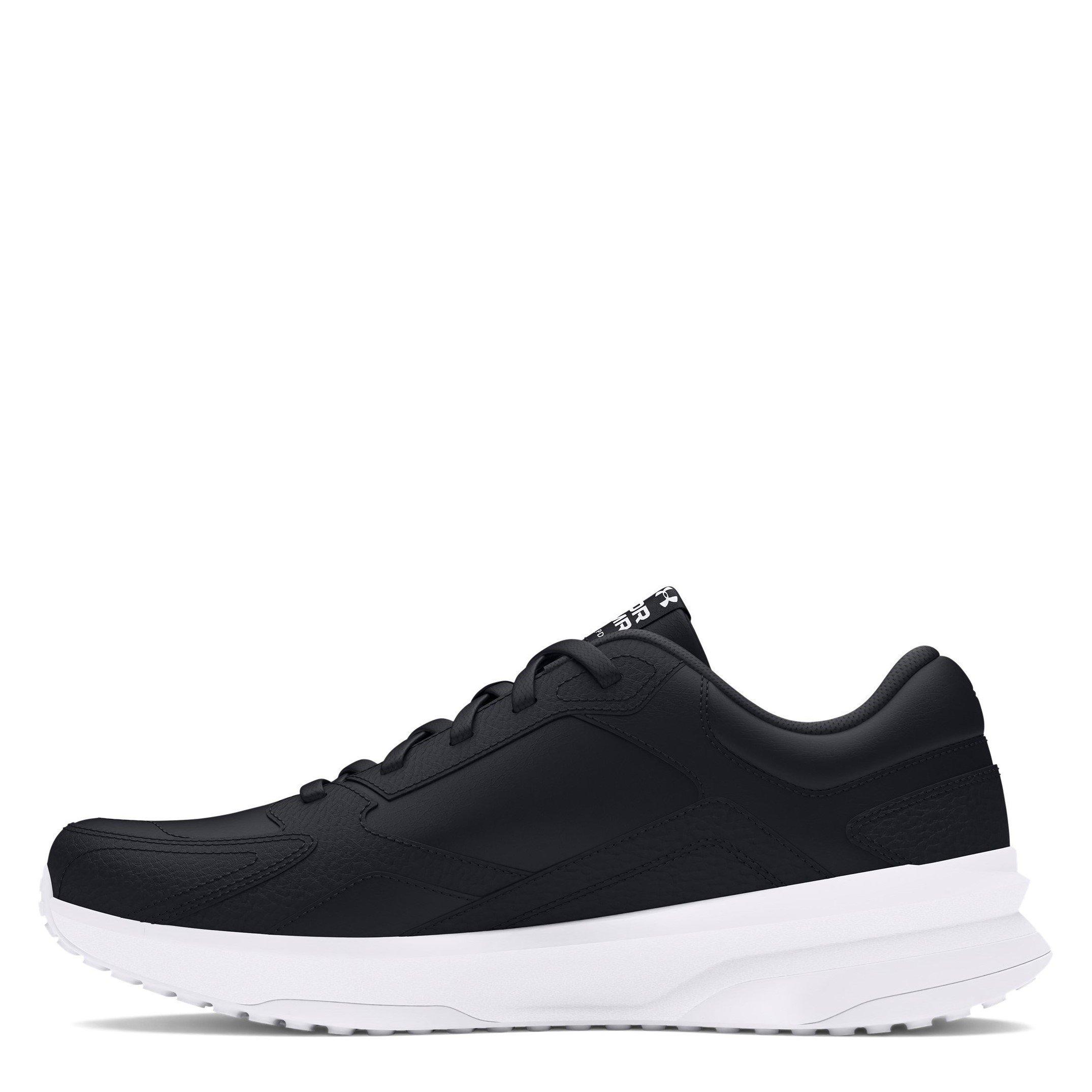 Schwarz/Weiß - Under Armour - Edge Leather Low-Top Trainers - 2