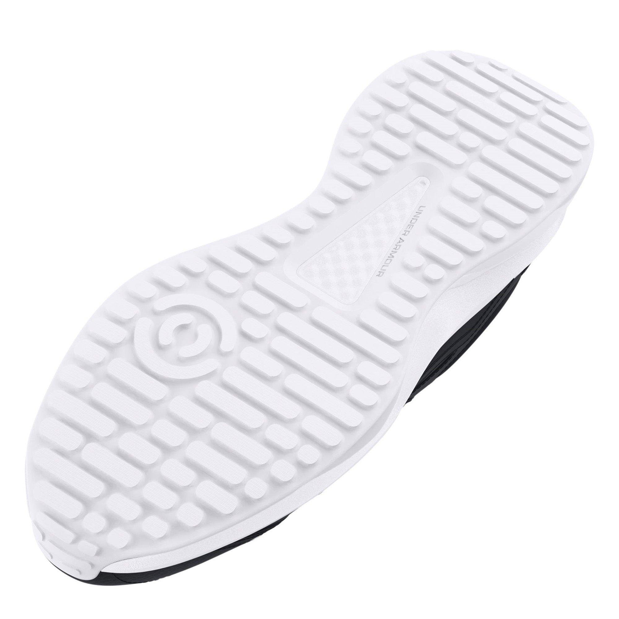 Schwarz/Weiß - Under Armour - Edge Leather Low-Top Trainers - 3